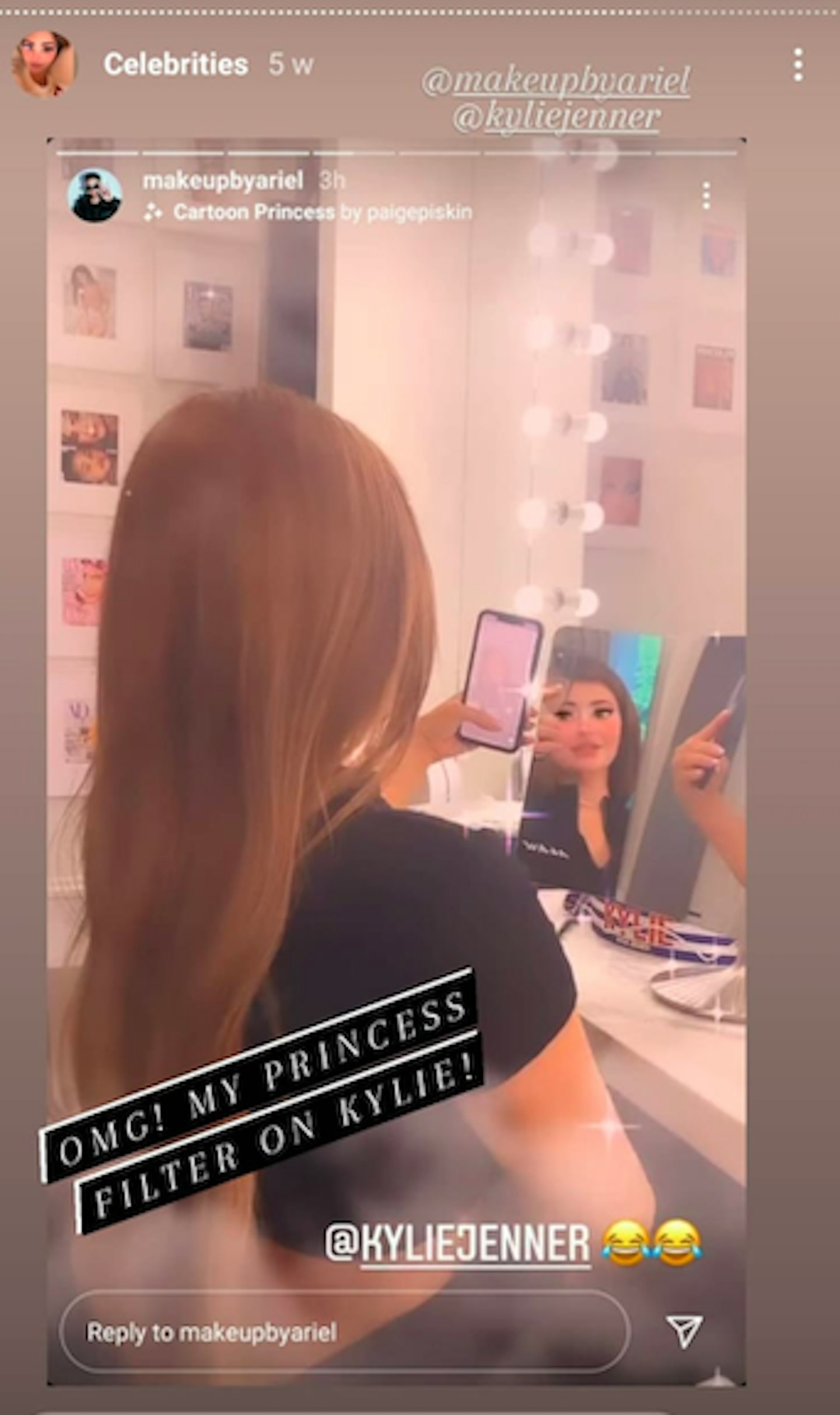 Celebrities Using Instagram Cartoon Filters - Grazia