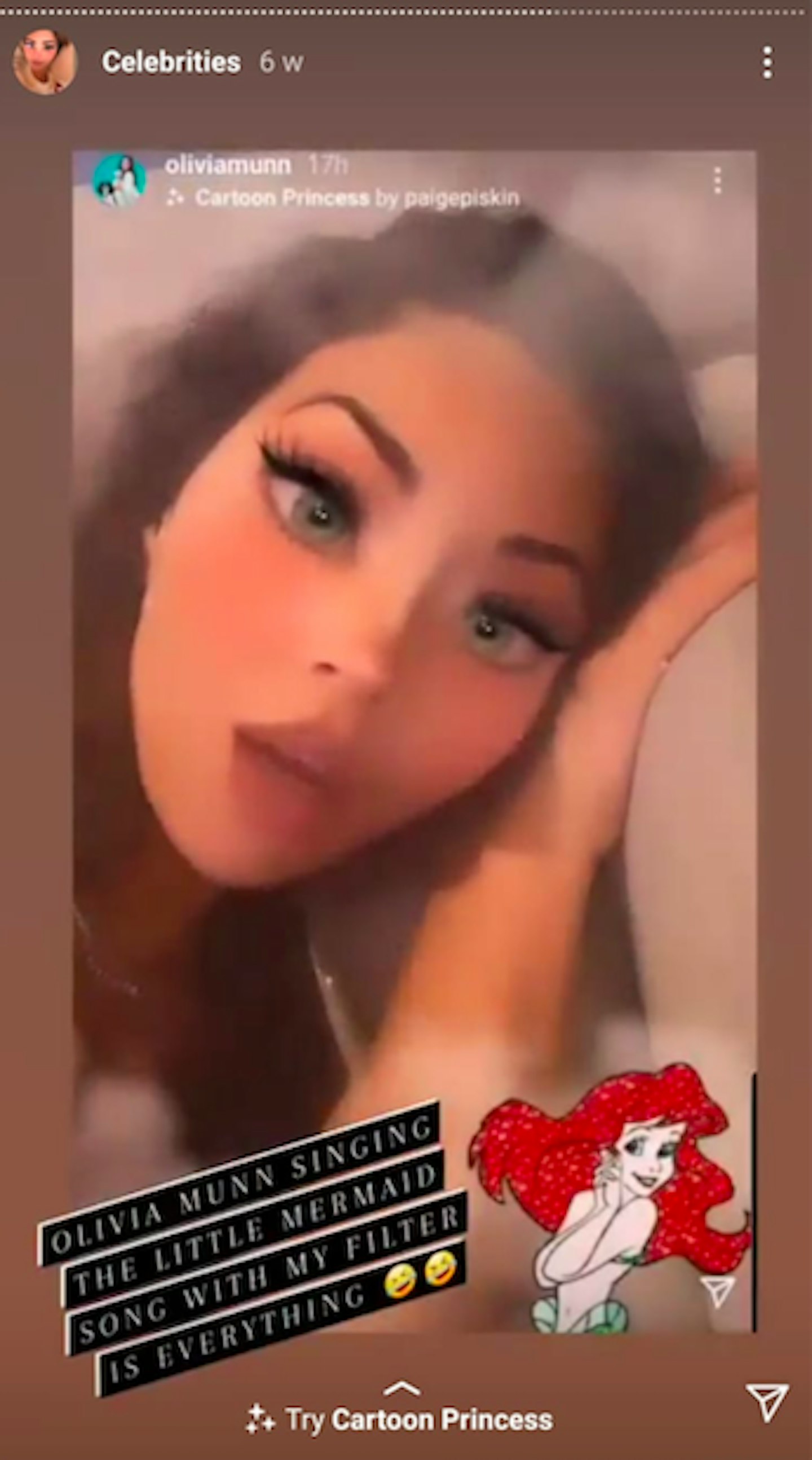 Celebrities Using Instagram Cartoon Filters - Grazia