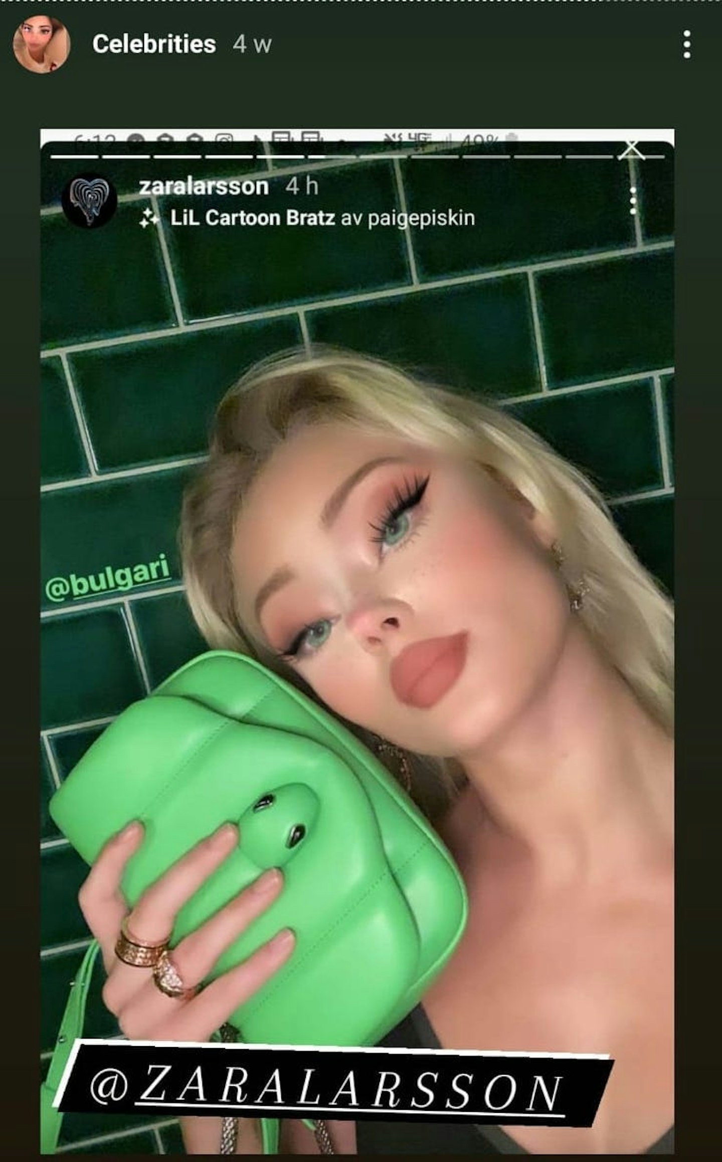 Celebrities Using Instagram Cartoon Filters - Grazia