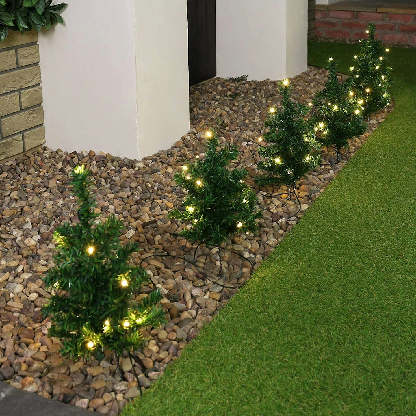 Pre-Lit Christmas Tree Pathway Lights