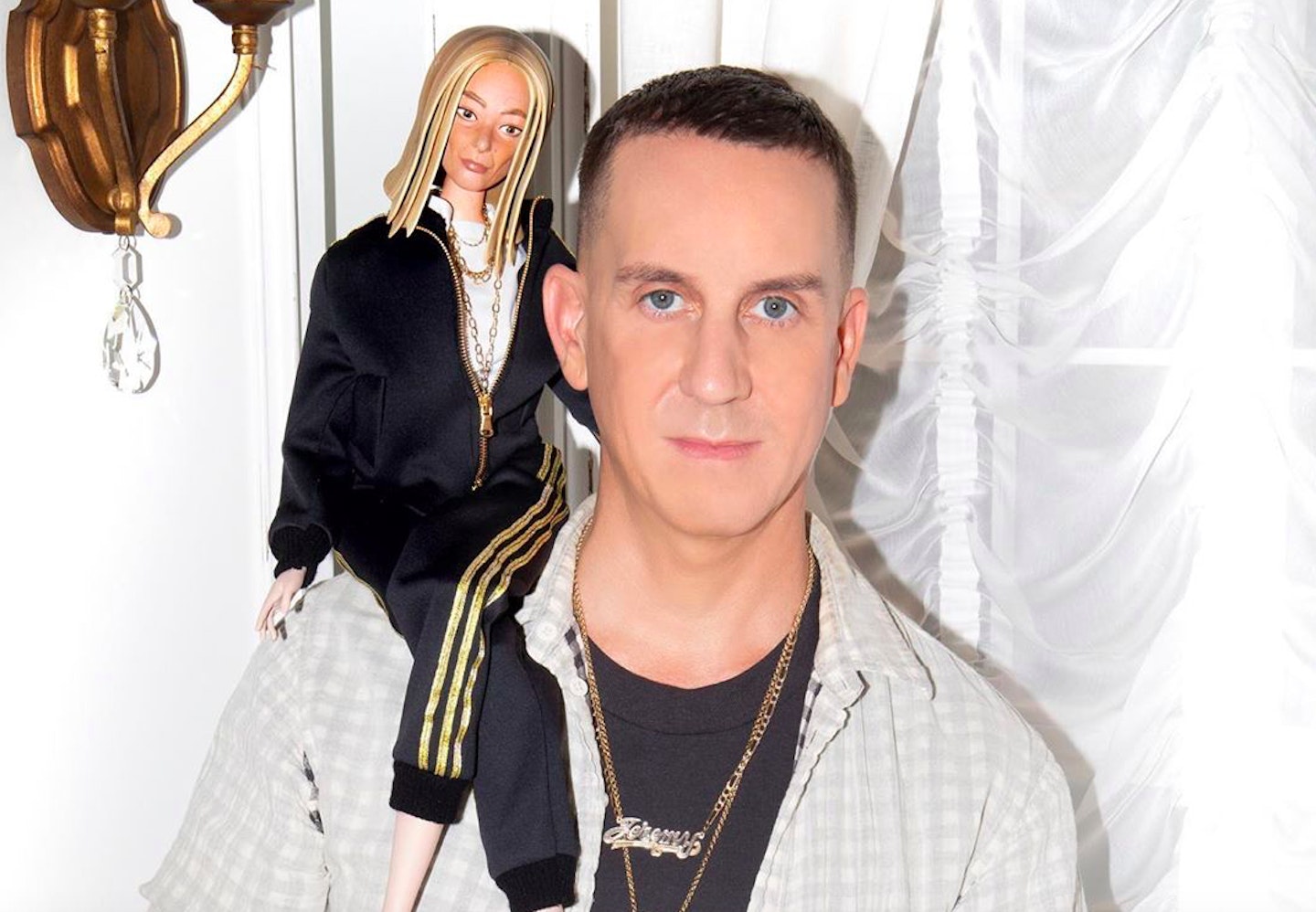Jeremy Scott holds socially-distant puppet show for Moschino