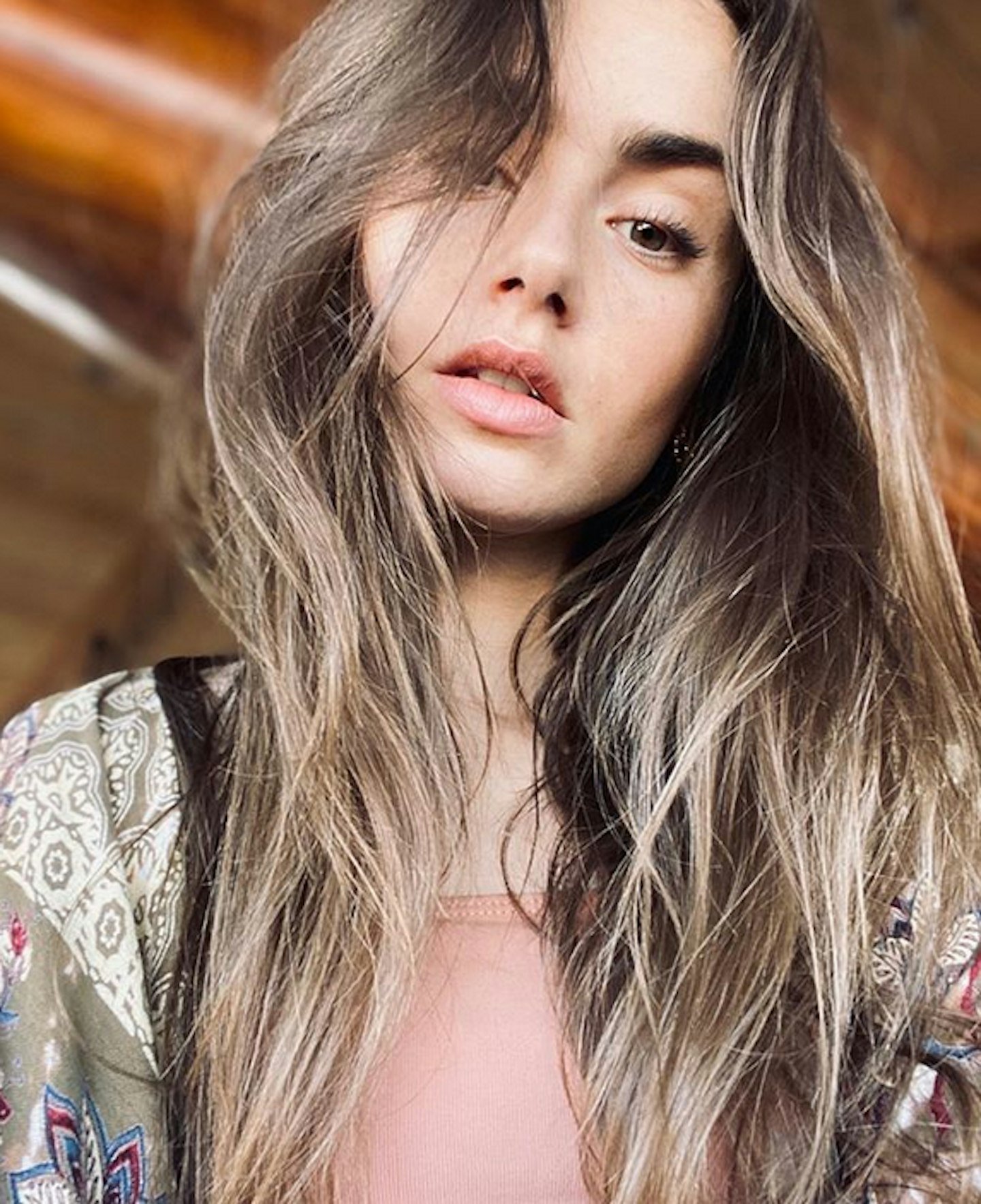 Lily Collins bronde hair