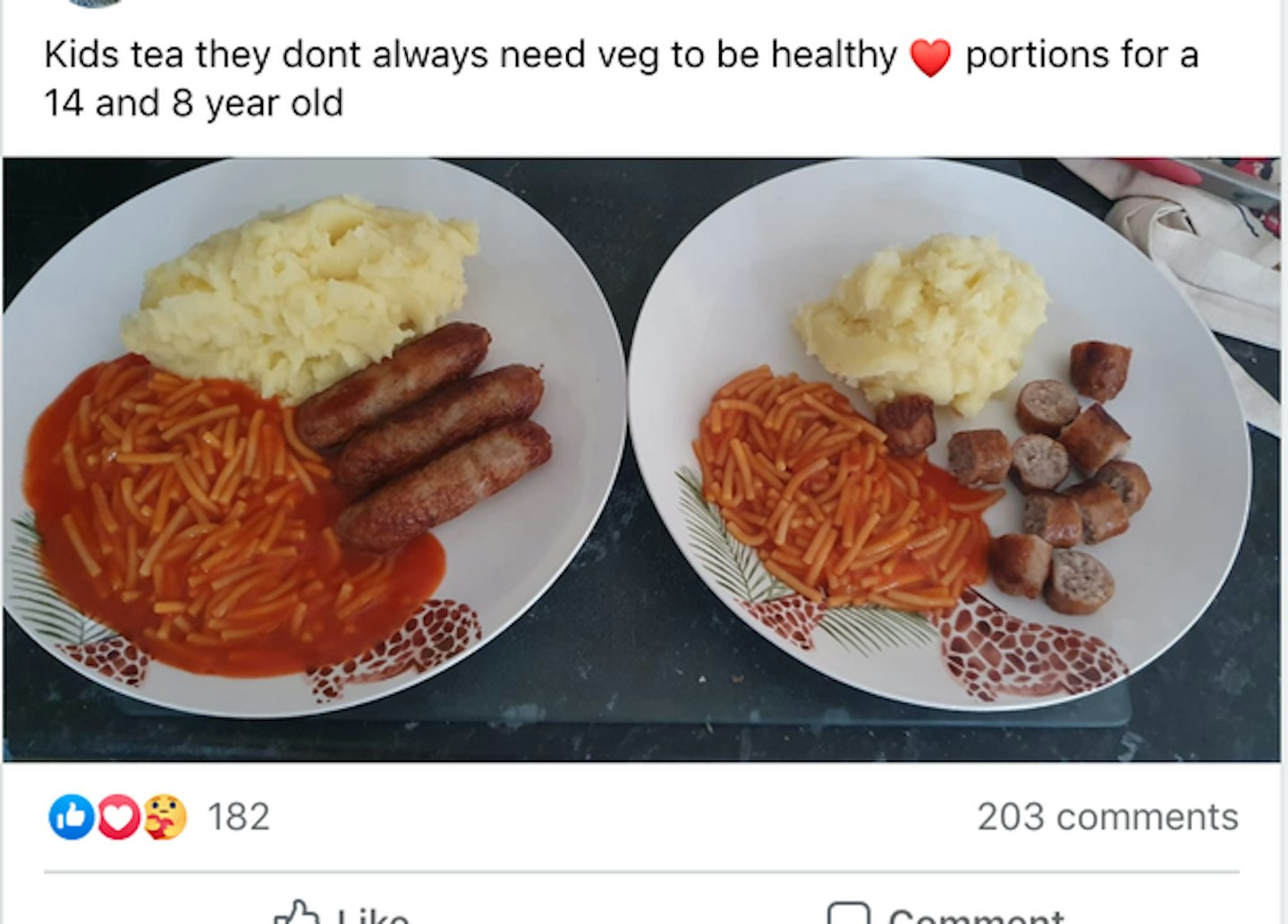 Facebook post