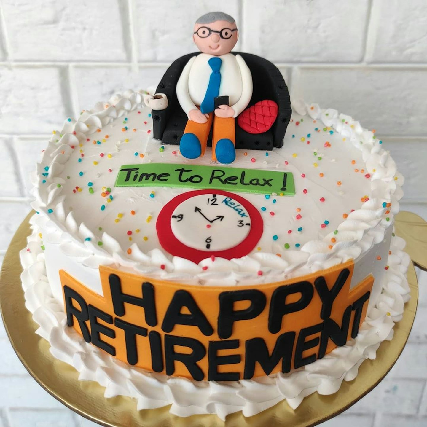 Retirement cake for a man