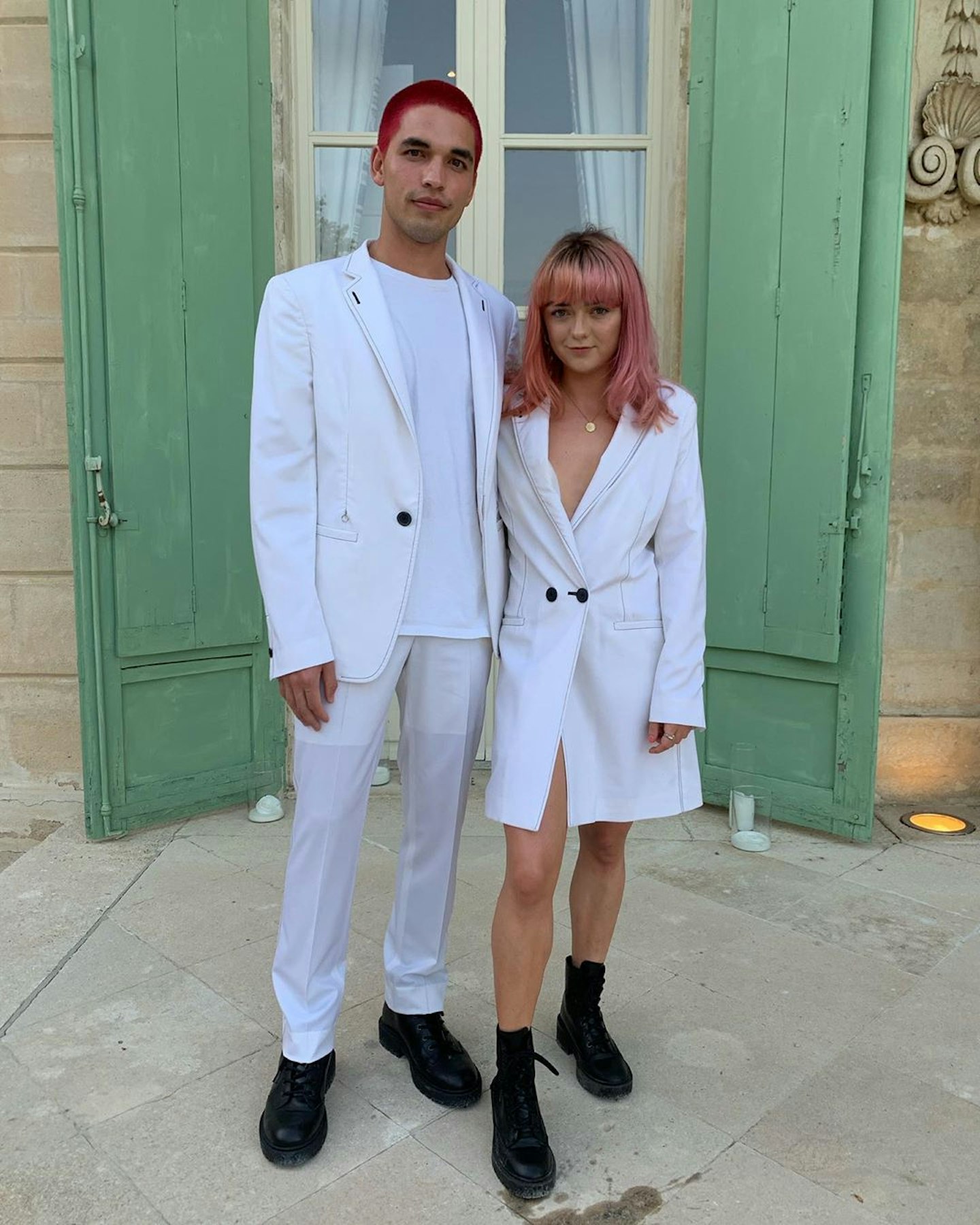 Maisie Williams and Reuben Selby