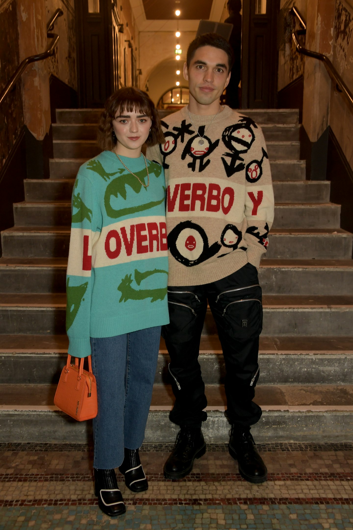 Maisie Williams and Reuben Selby