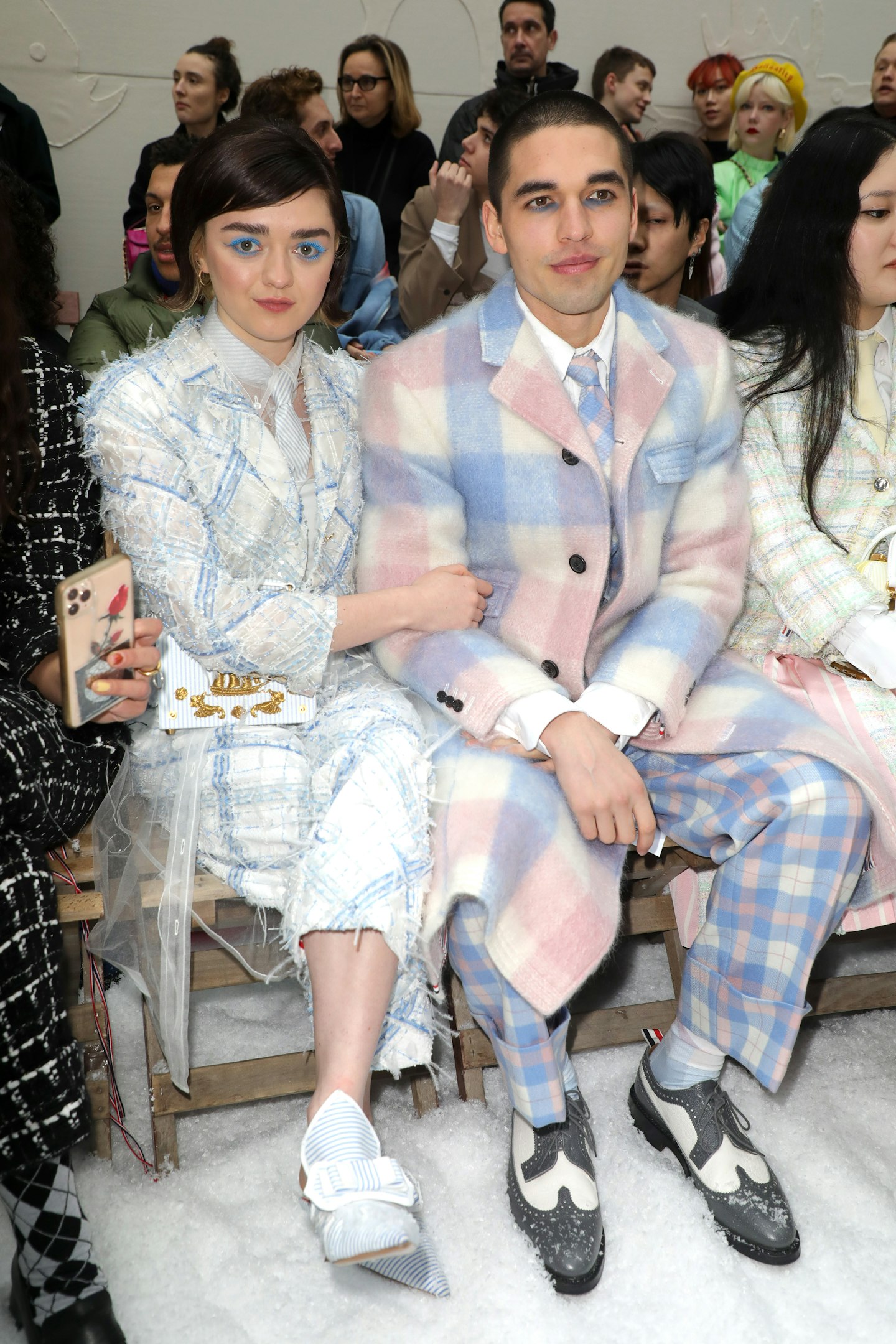 Maisie Williams and Reuben Selby