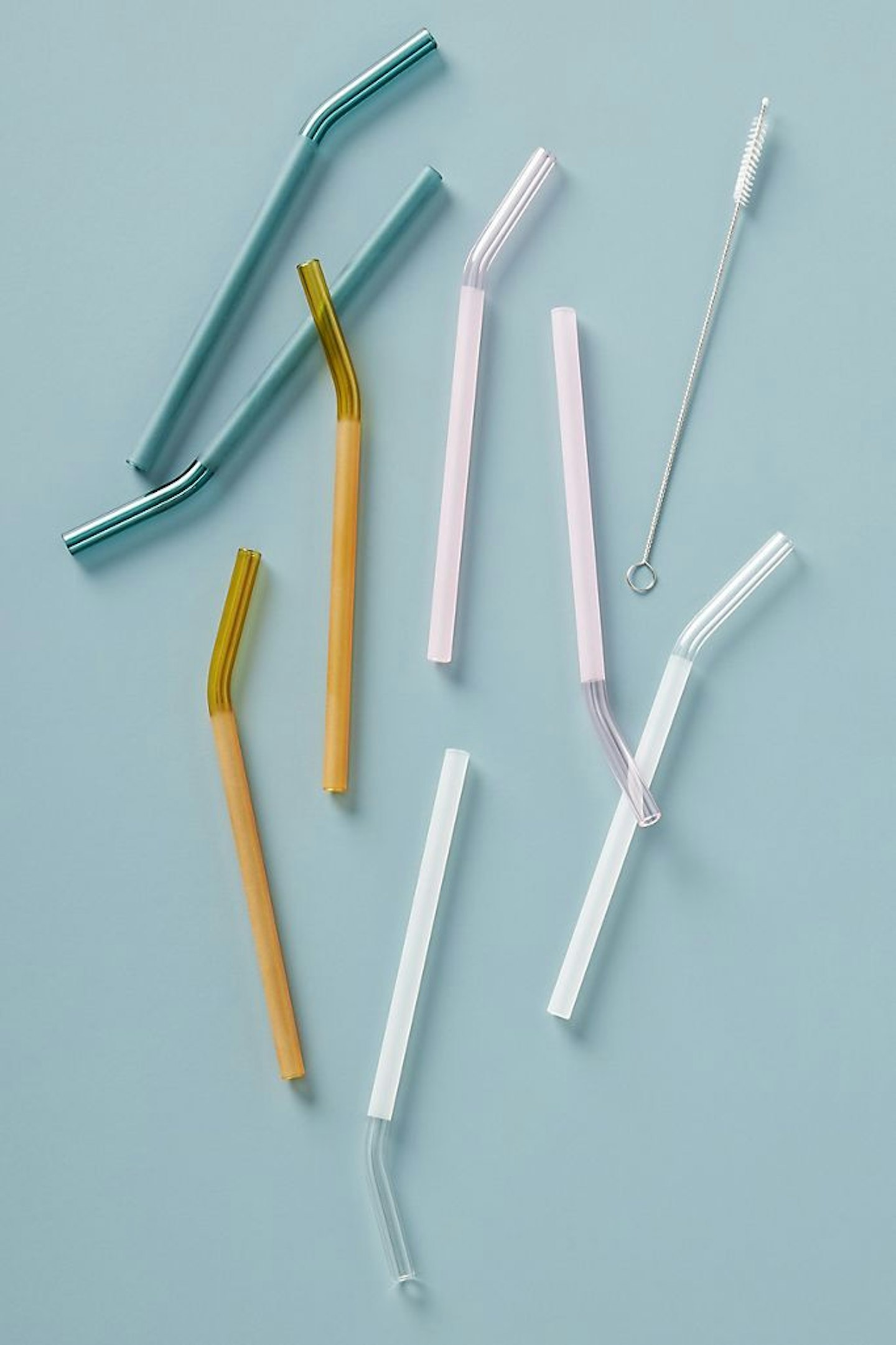 Anthroplogie, Set of 8 Frosted Glass Straws, £22.00