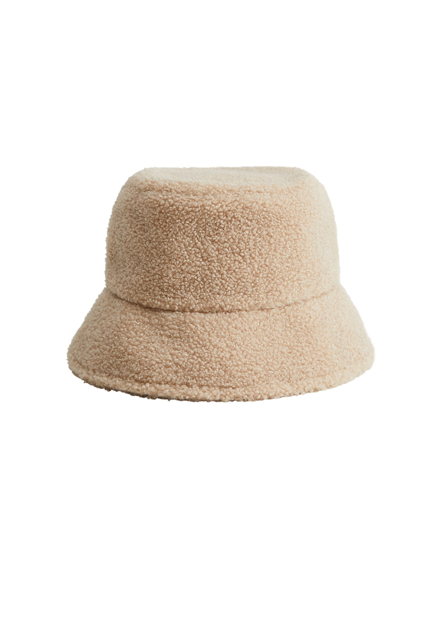 Shearling bucket hat