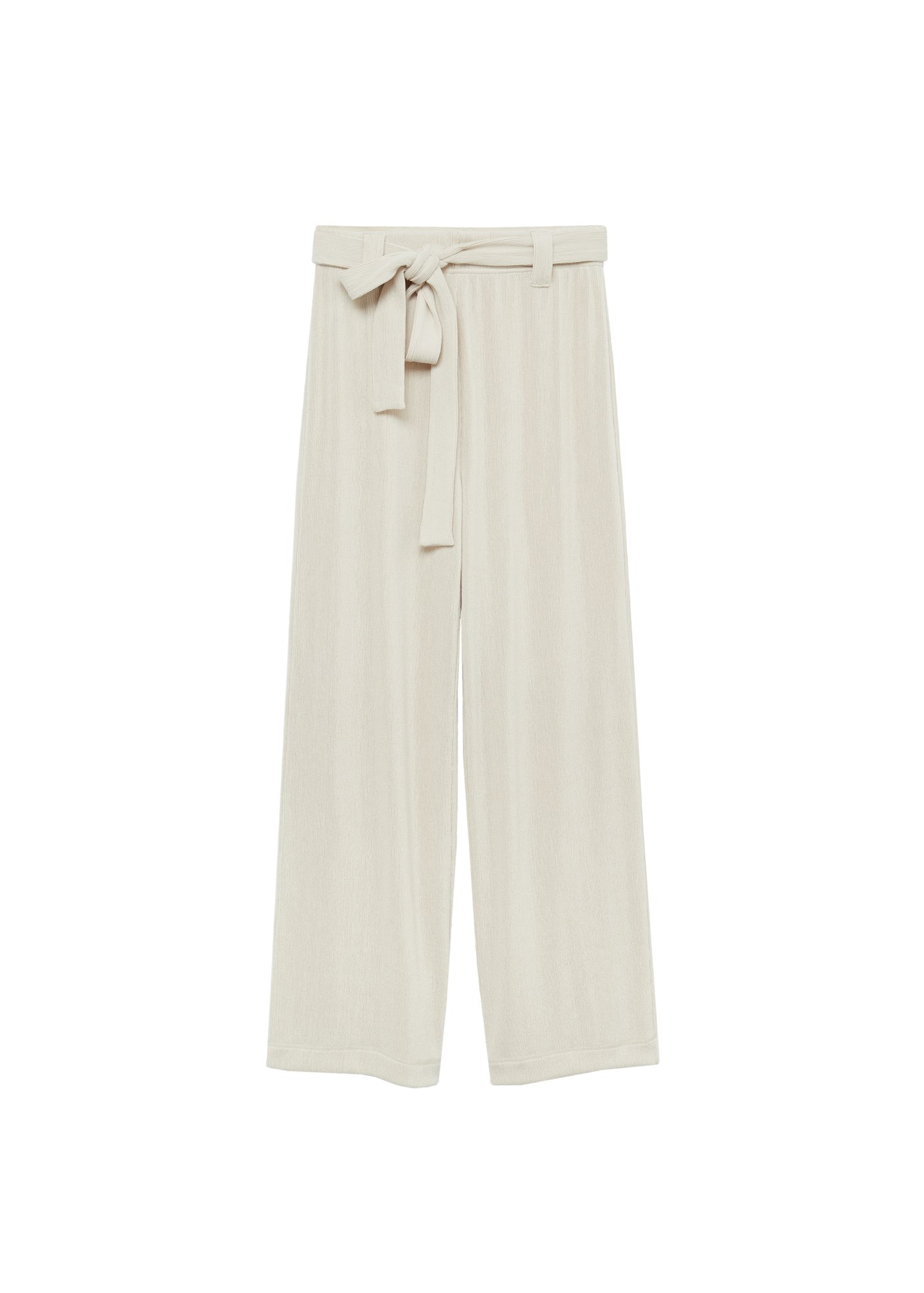 Belt straight-fit trousers