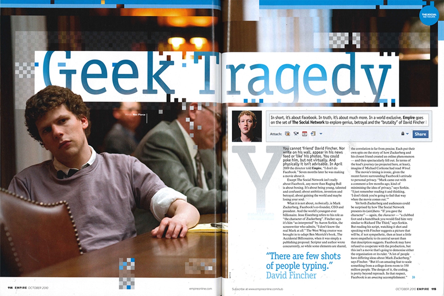 The Social Network – Empire Magazine feature