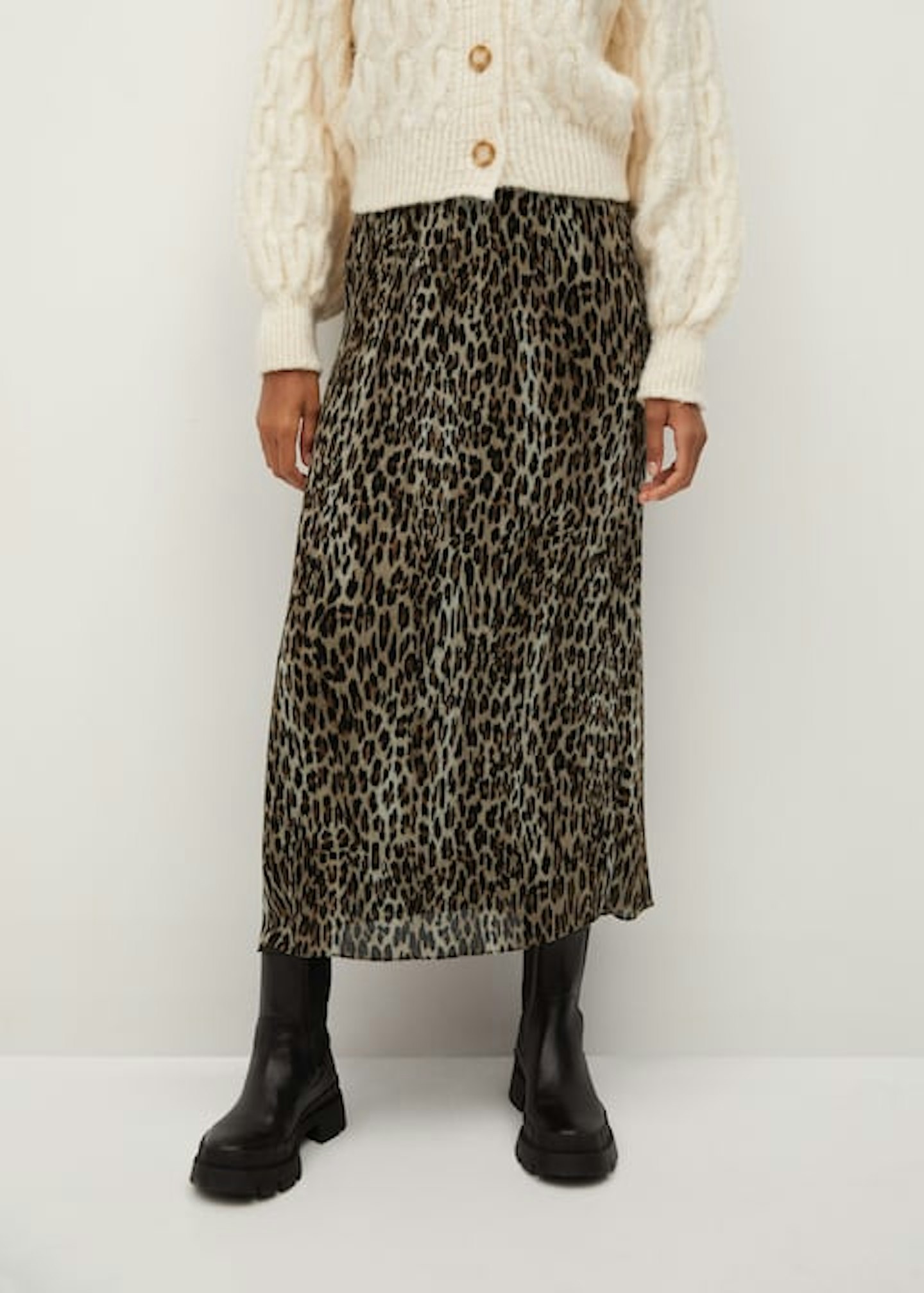 Mango, Printed Pleated Skirt, £49.99