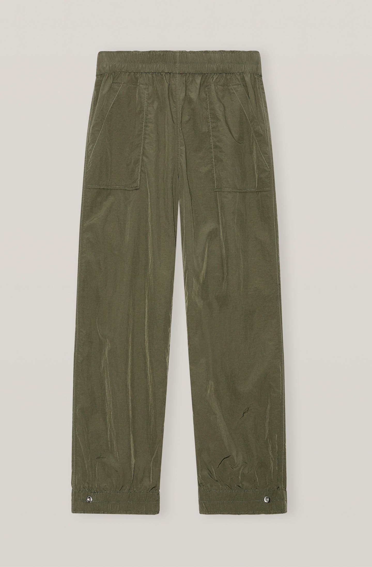 Ganni, Crinkled Tech Cuff Pants, £125