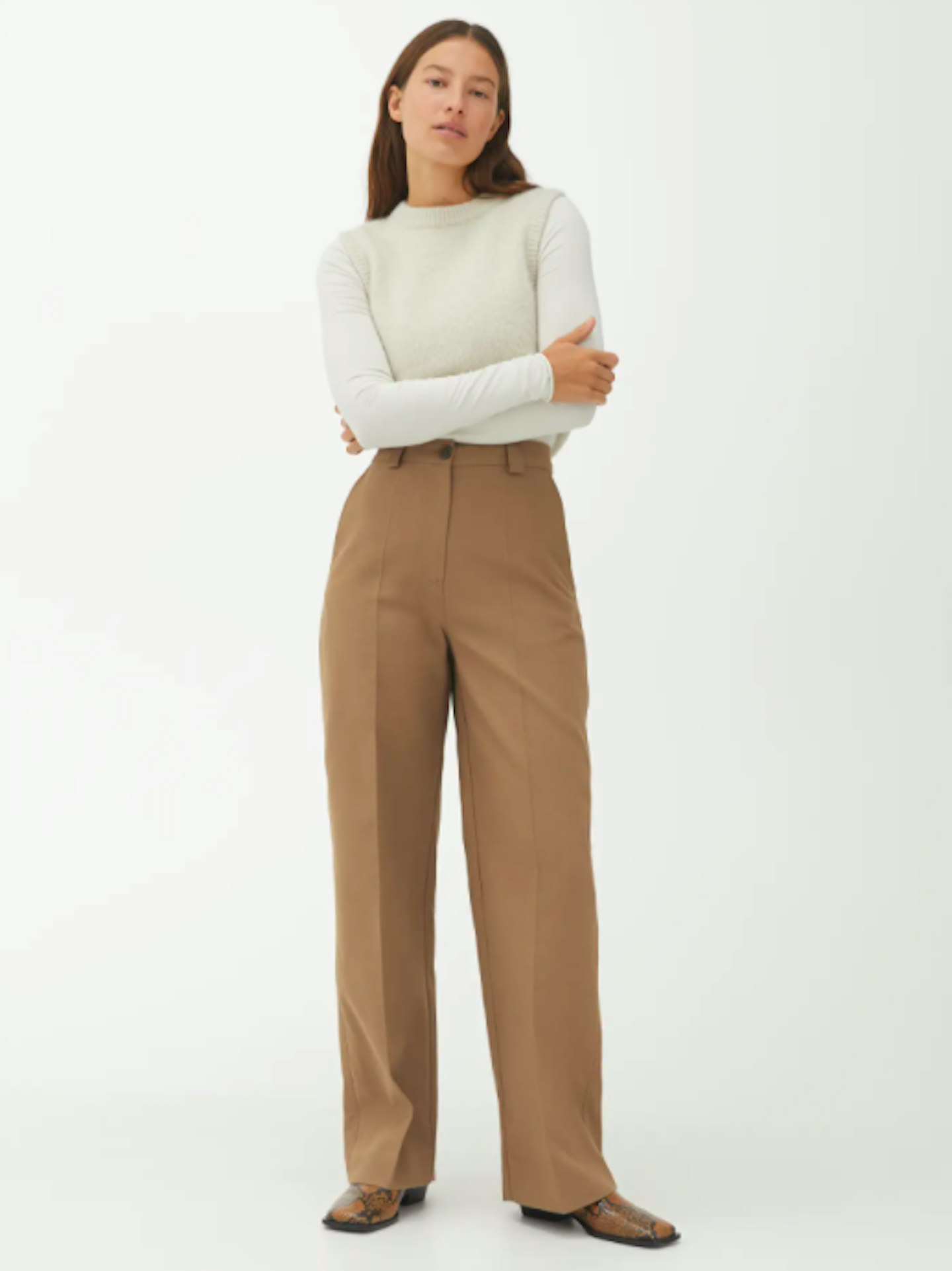 Arket, High-Waist Wide-Fit Trousers, £99