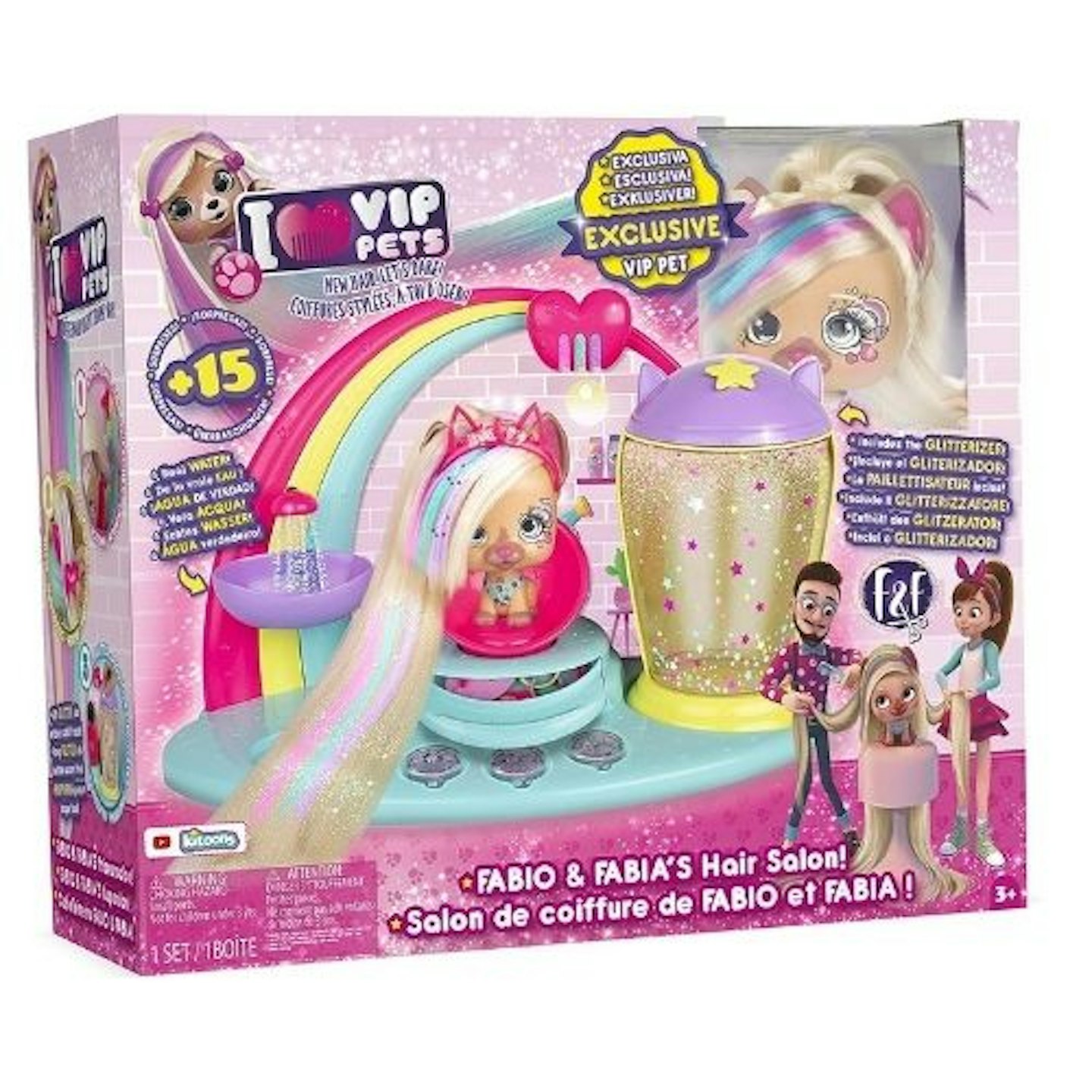 VIP Pets 711723IM3 Fabio & Fabia Hair Salon