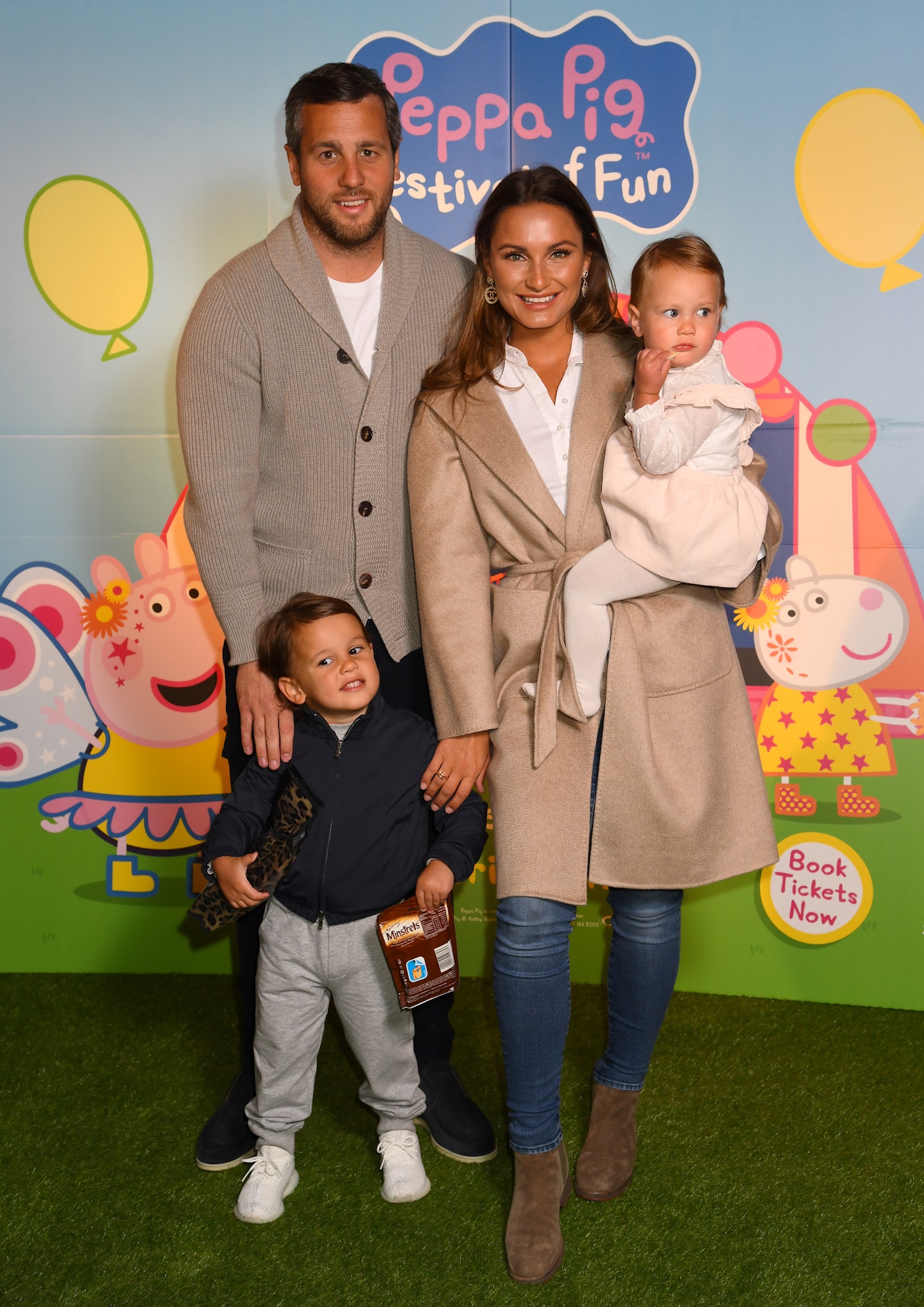 Sam Faiers, Paul Knightley and children Paul and Rosie
