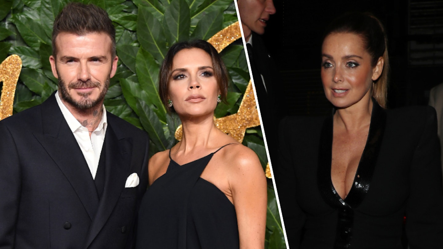 David and Victoria Beckham and Louise Redknapp