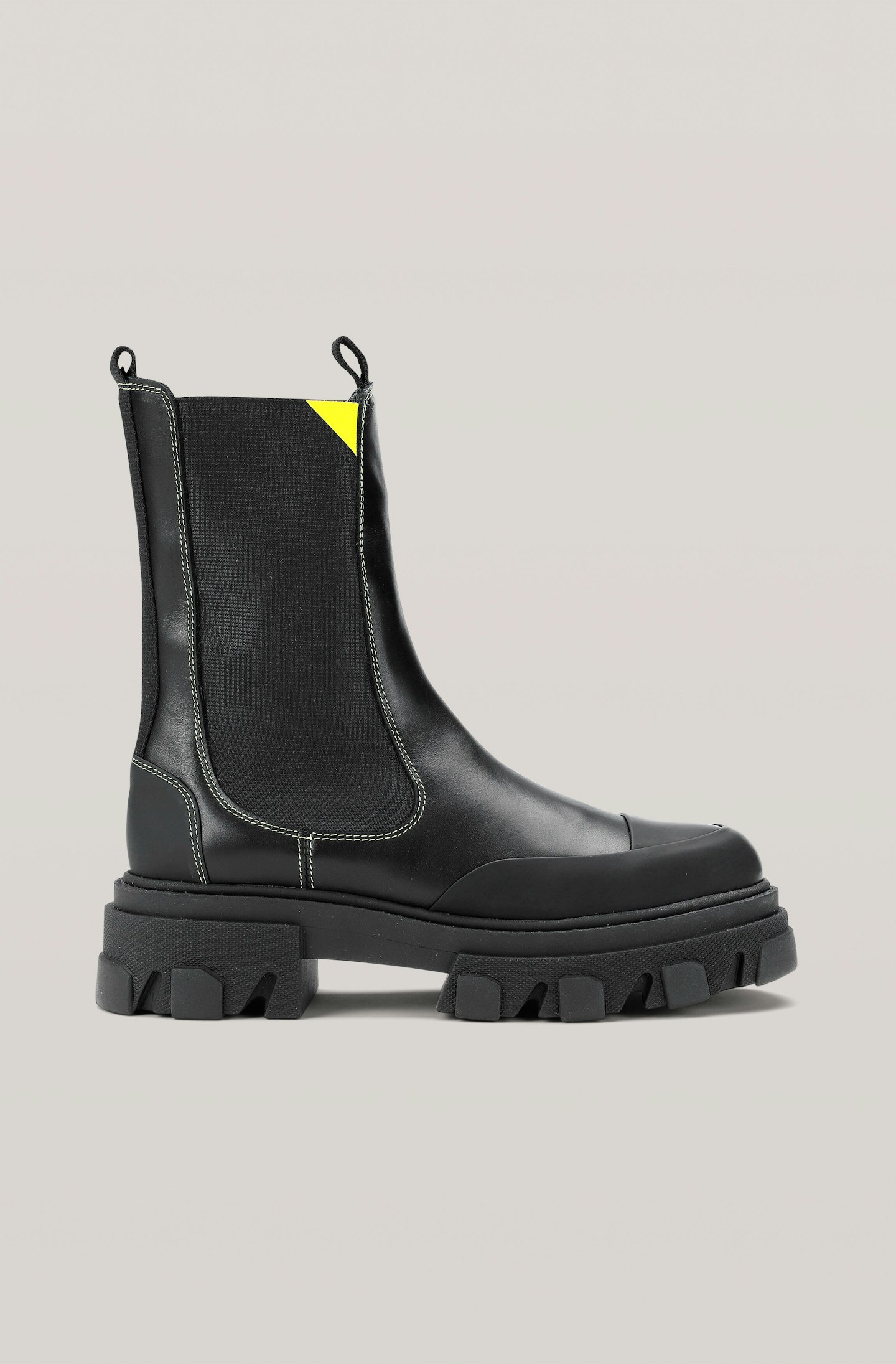 Ganni, Calf Leather Mid Chelsea Boots, £345