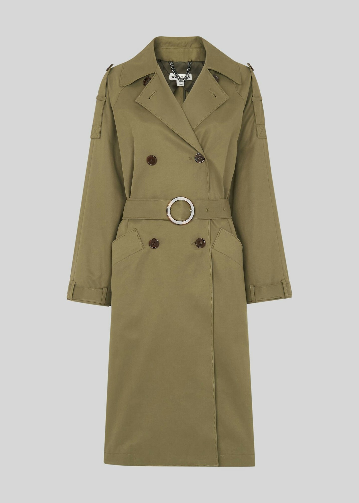 Whistles, Khaki Trench Coat, £199