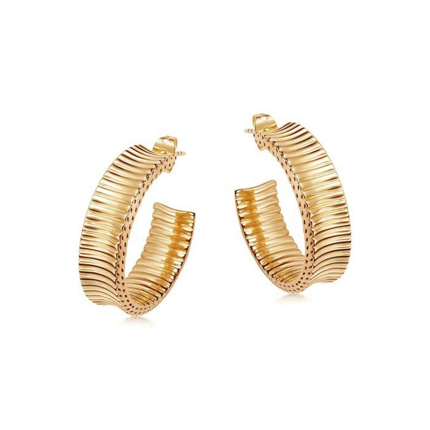 Missoma, Gold Medium Chunky Hoops, £135
