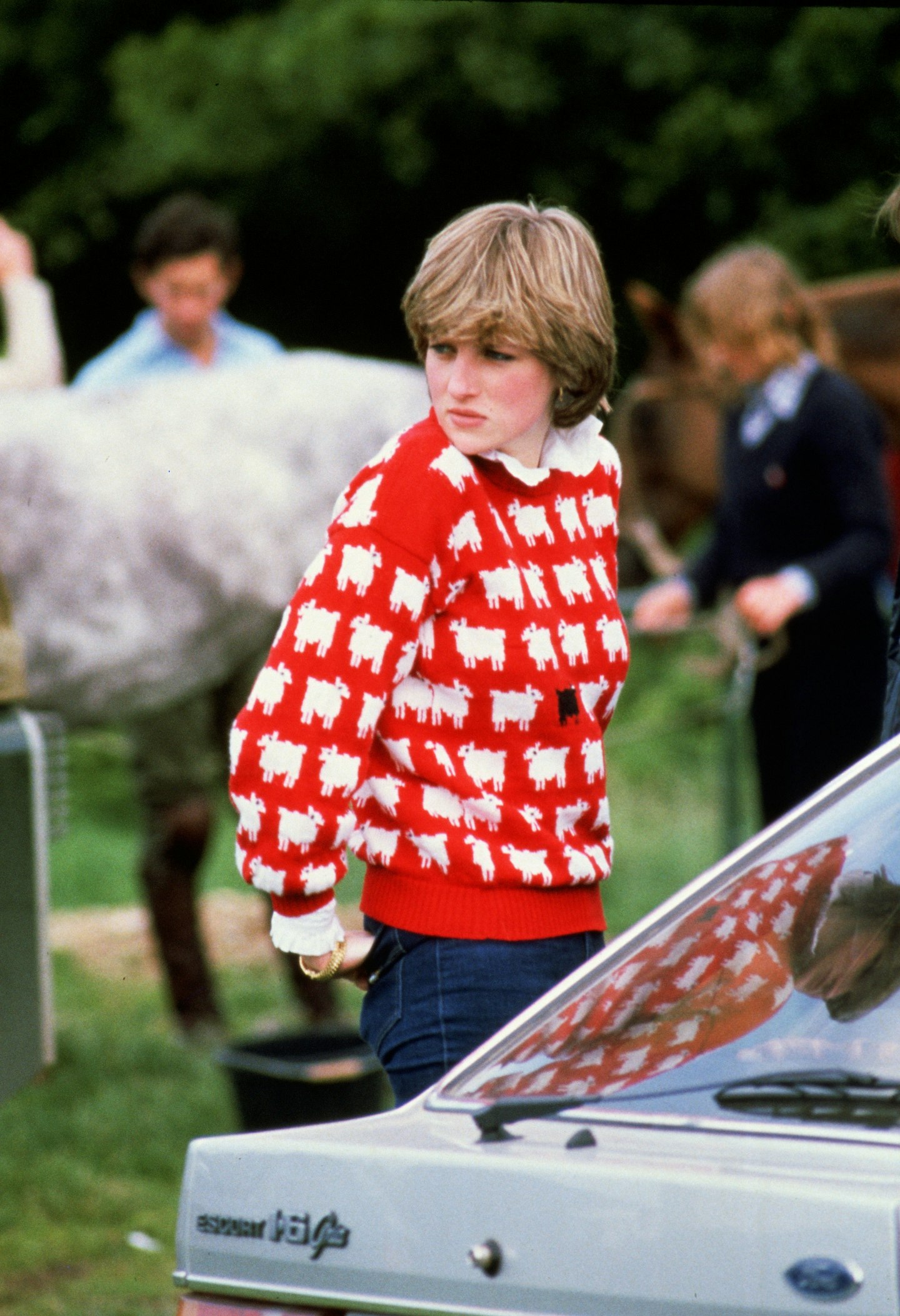 Princess Diana at the polo in 1981