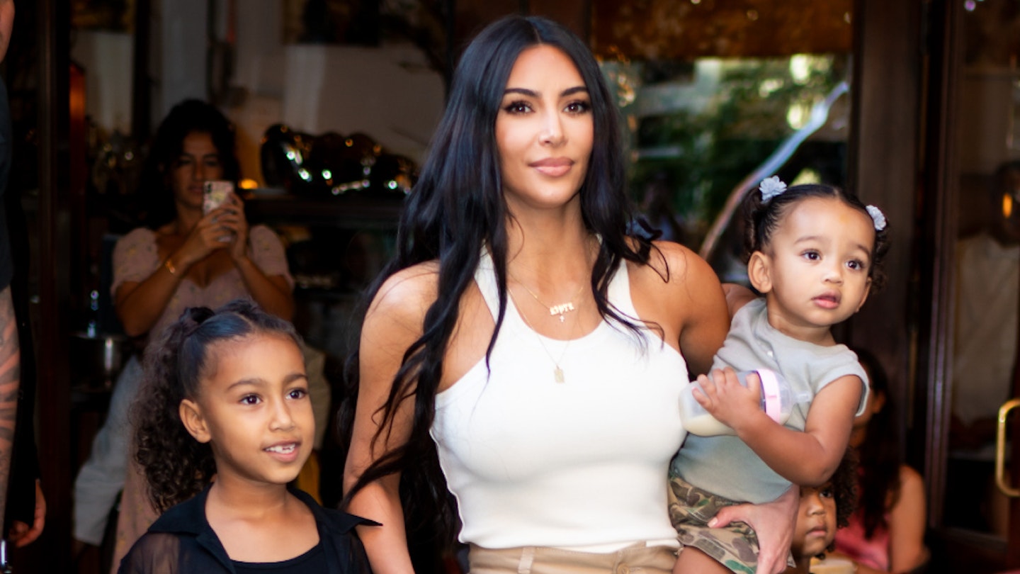 Kim Kardashian with children North and Chicago