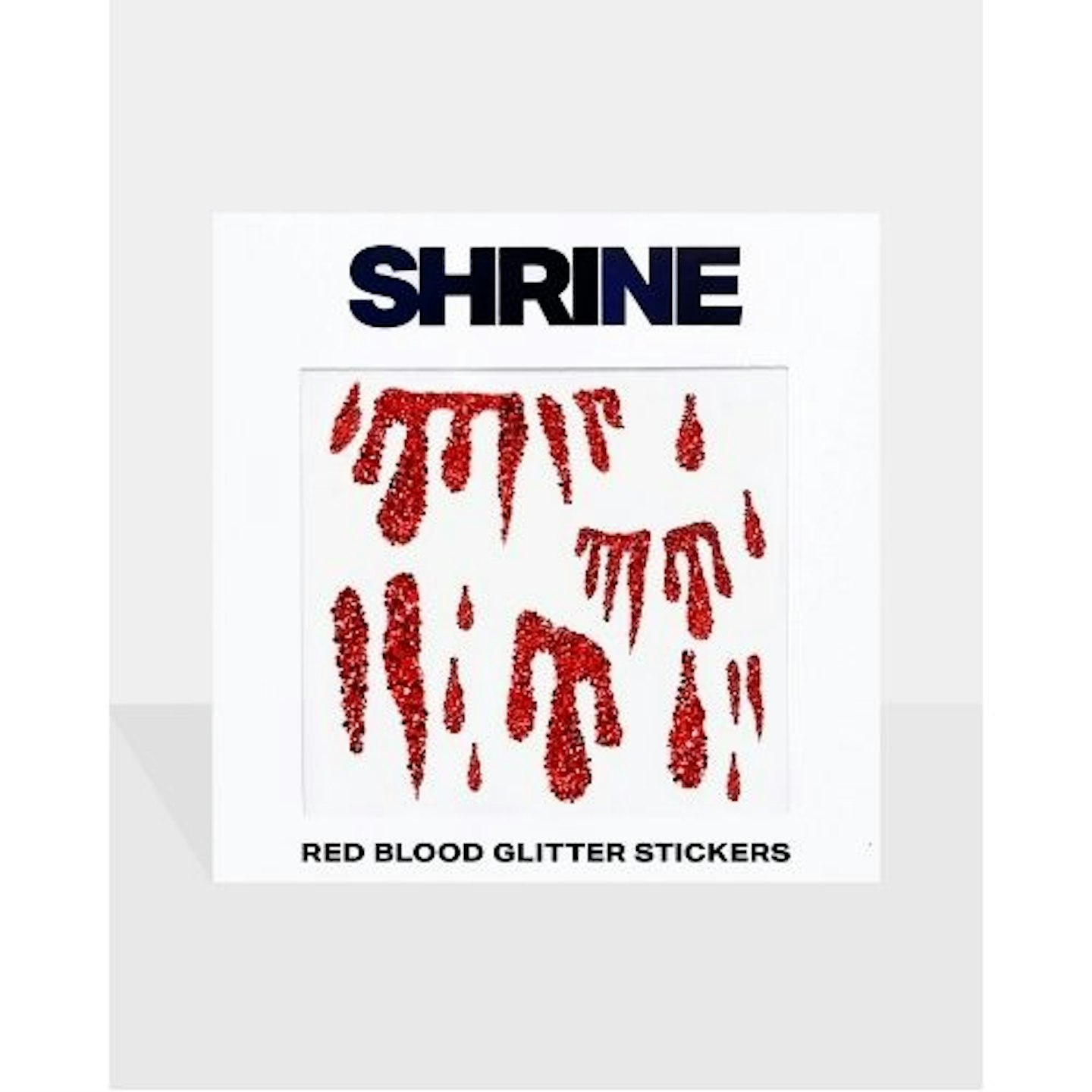 Red Blood Glitter Stickers