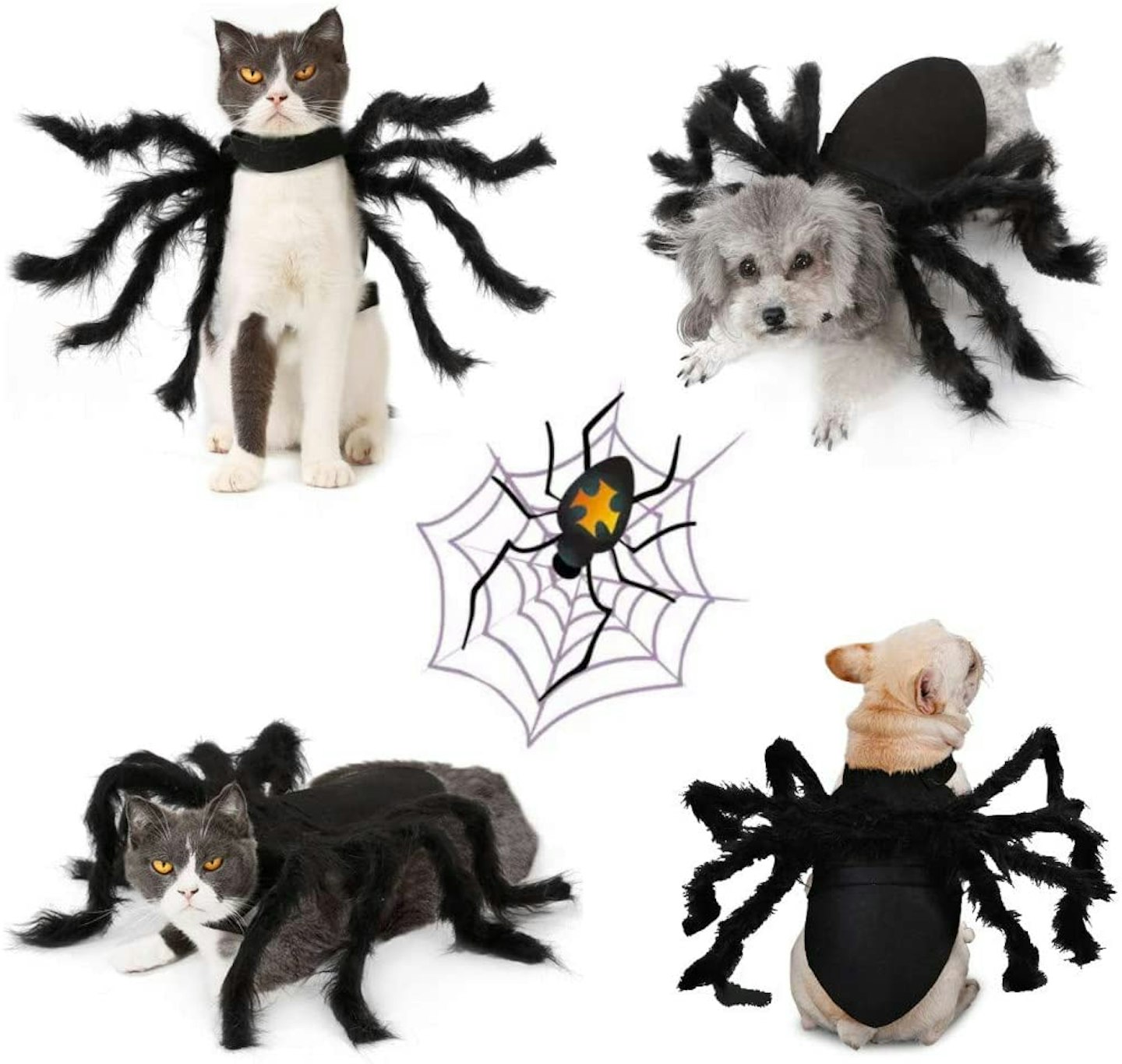 Idepet Pet Clothes Halloween Spider Costume