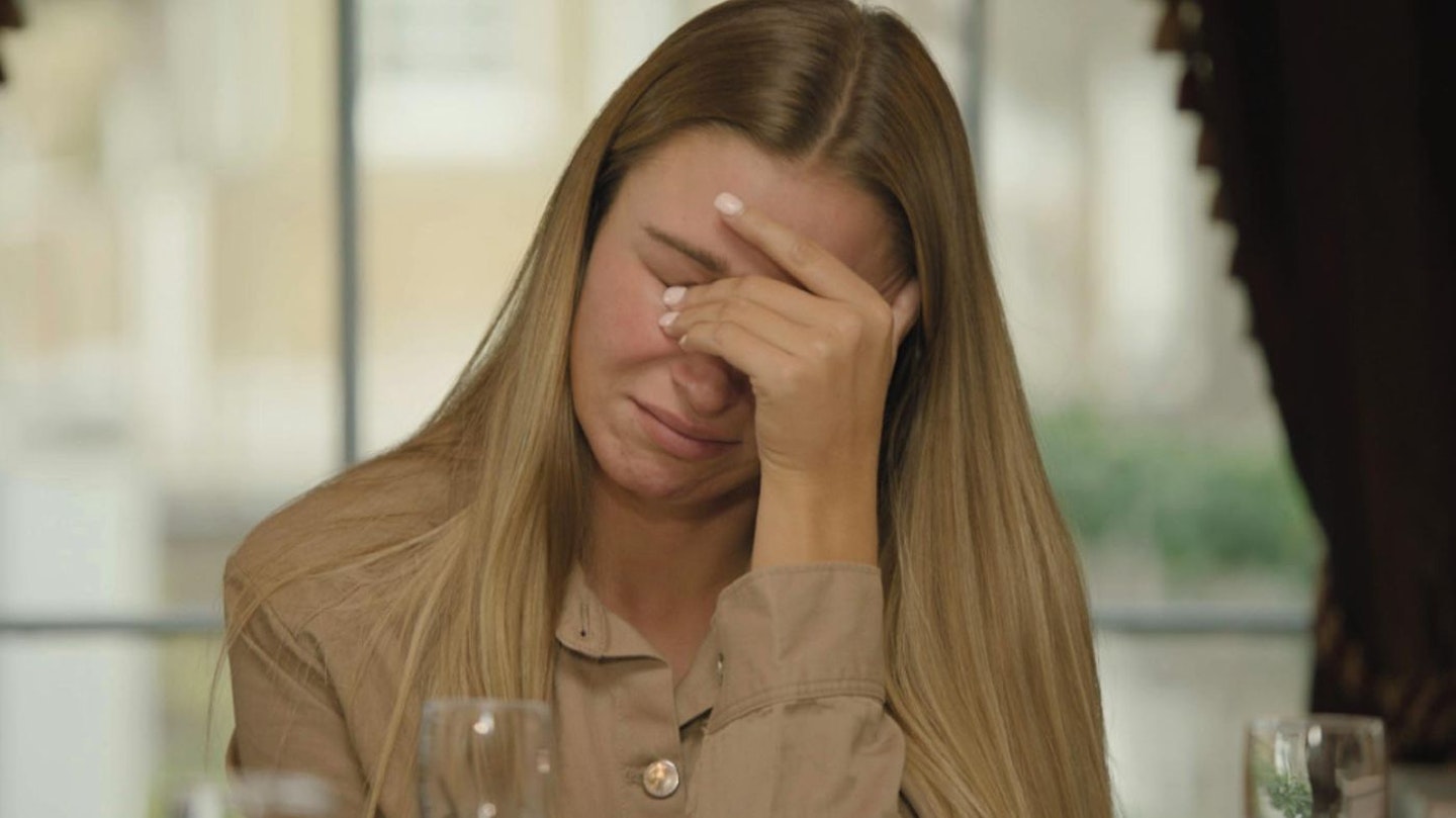 Zara Mcdermott crying on mic