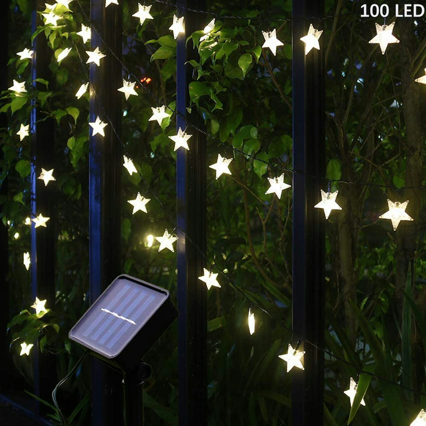 55Ft 100 LED Solar Star String Lights