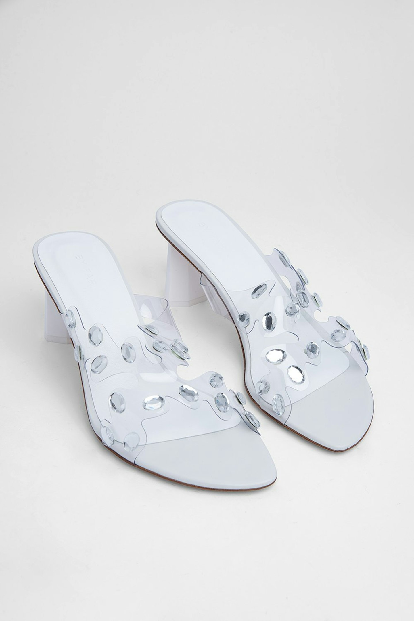 By Far, Gorgeous White Leather Sandals, £400