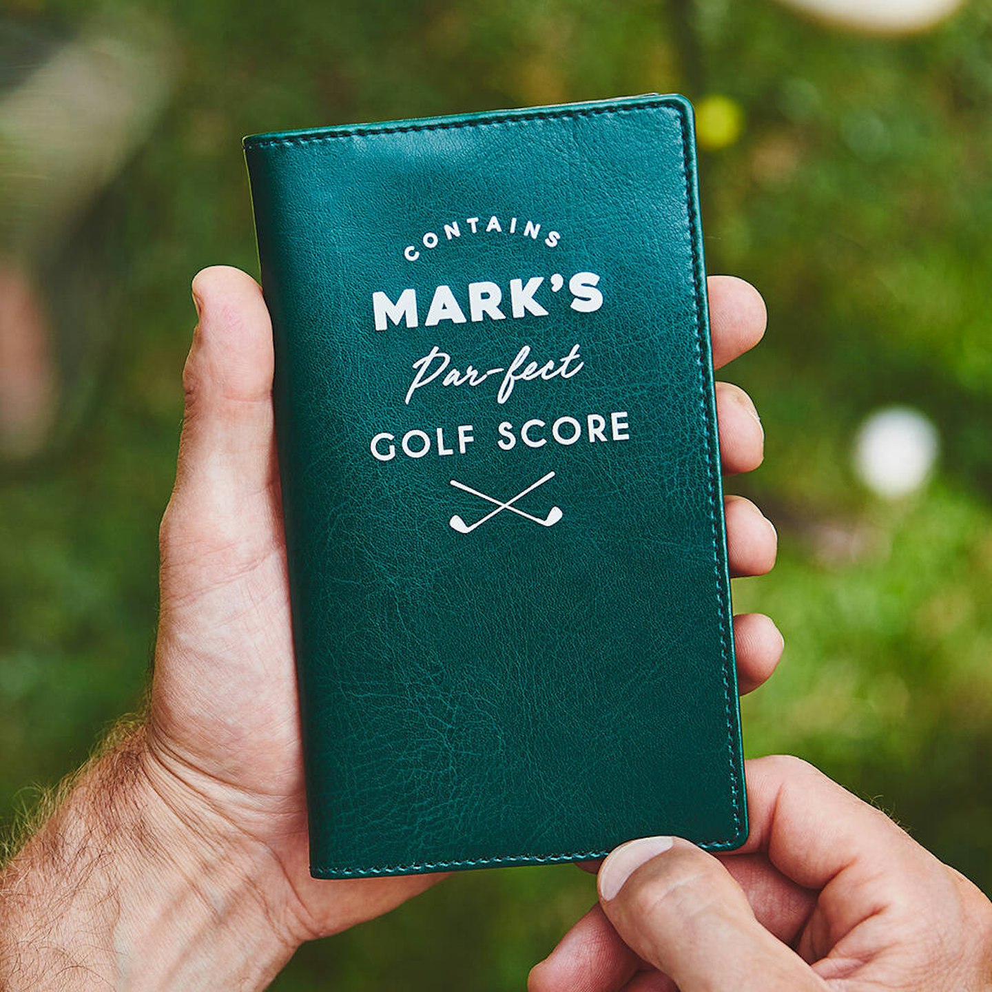 Personalised Golf Score Card Holder