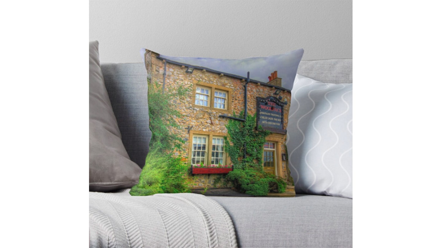 The Woolpack At Emmerdale Throw Pillow