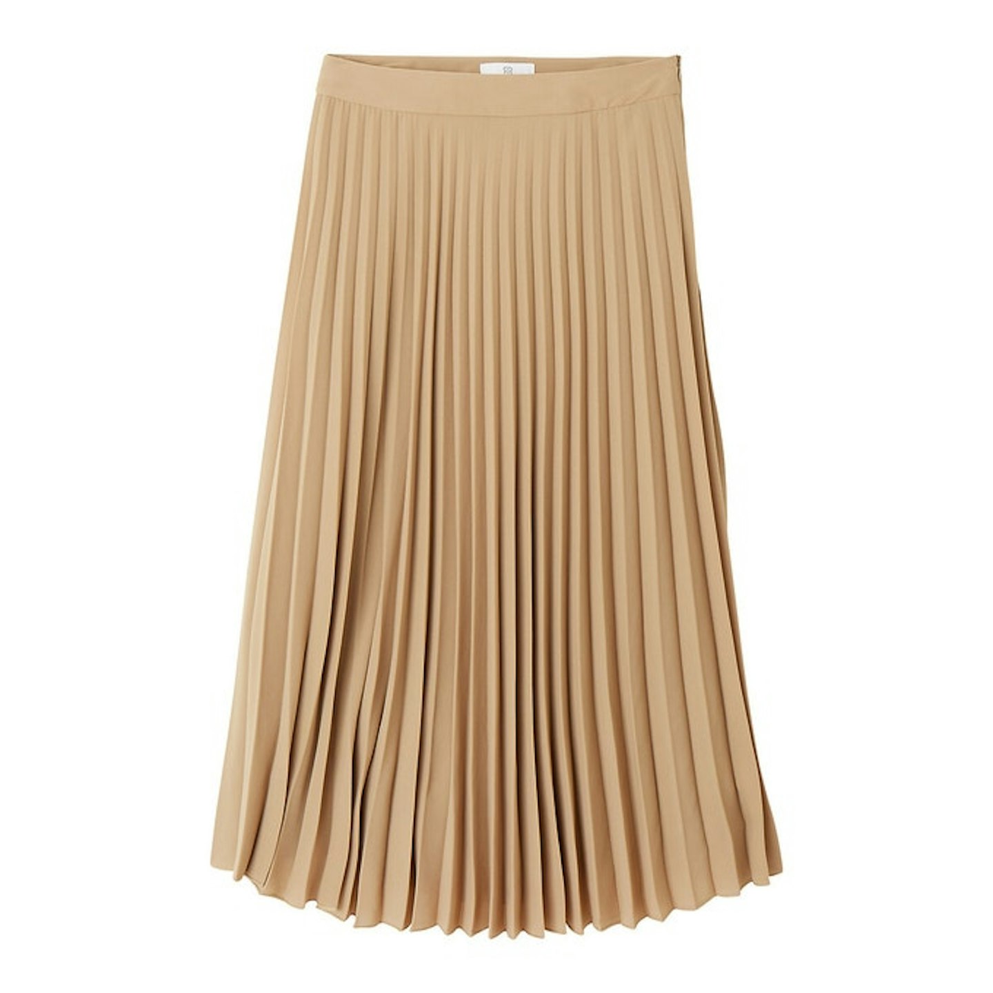 La Redoute, Beige Pleated Midi Skirt, £48