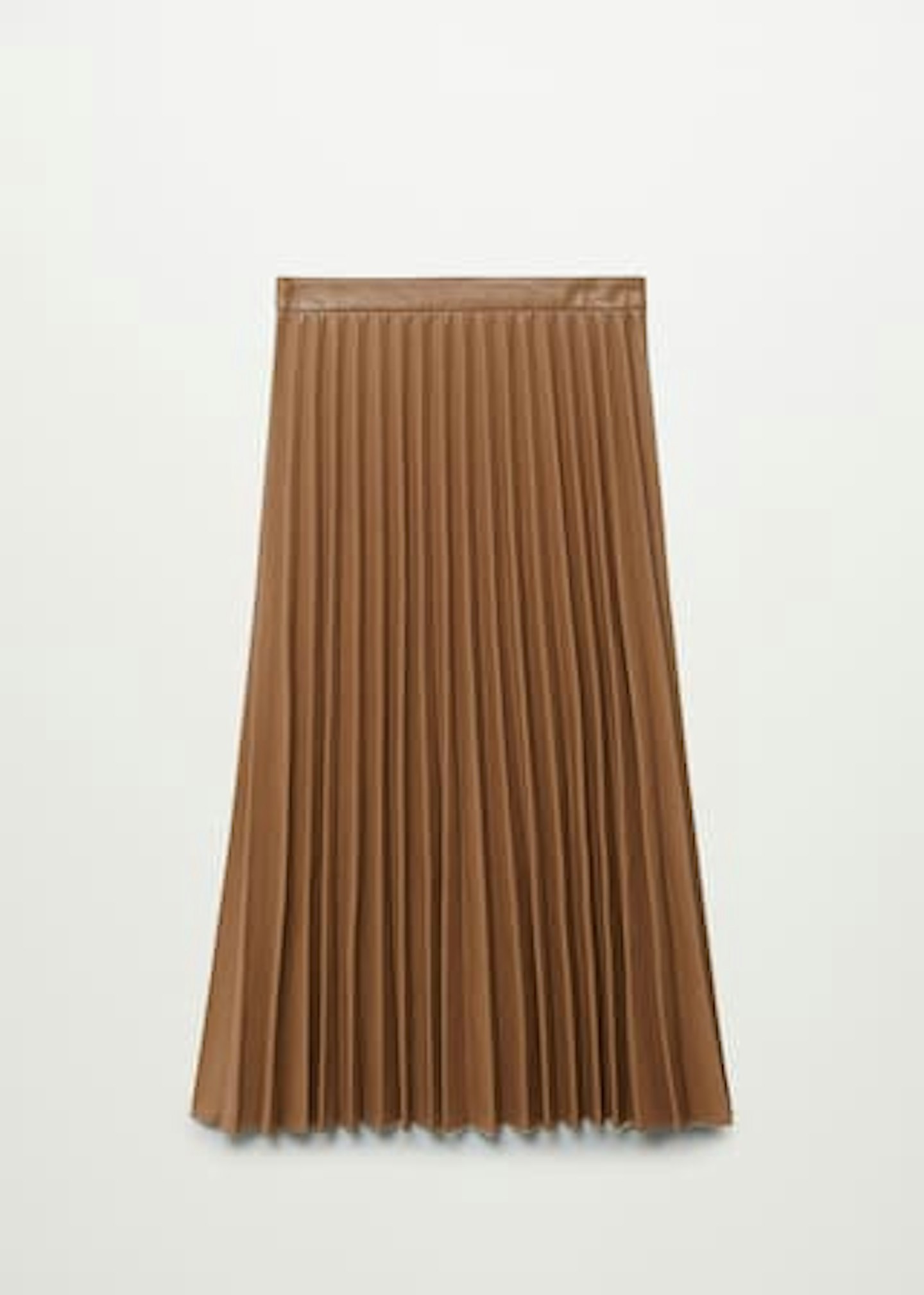 Mango, Faux Leather Pleated Skirt, £49.99