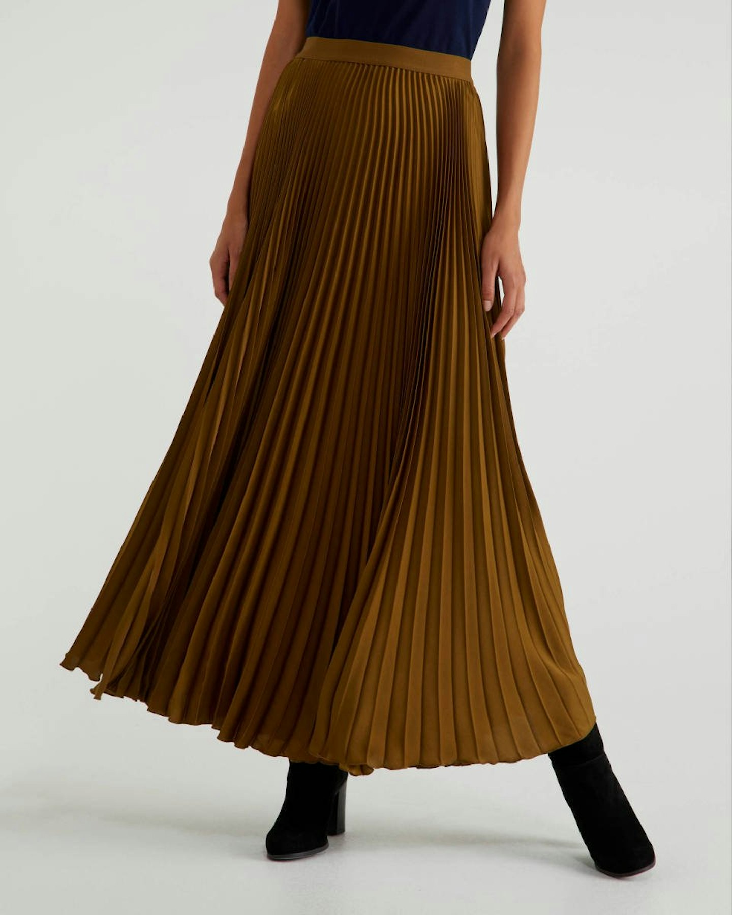 United Colours of Benetton, Long Pleated Skirt, £79.95