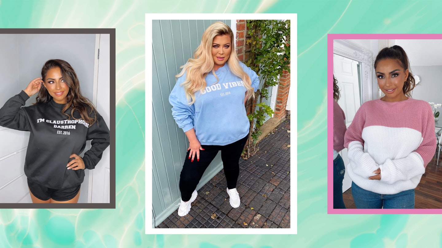 Gemma Collins In The Style Loungewear collection.