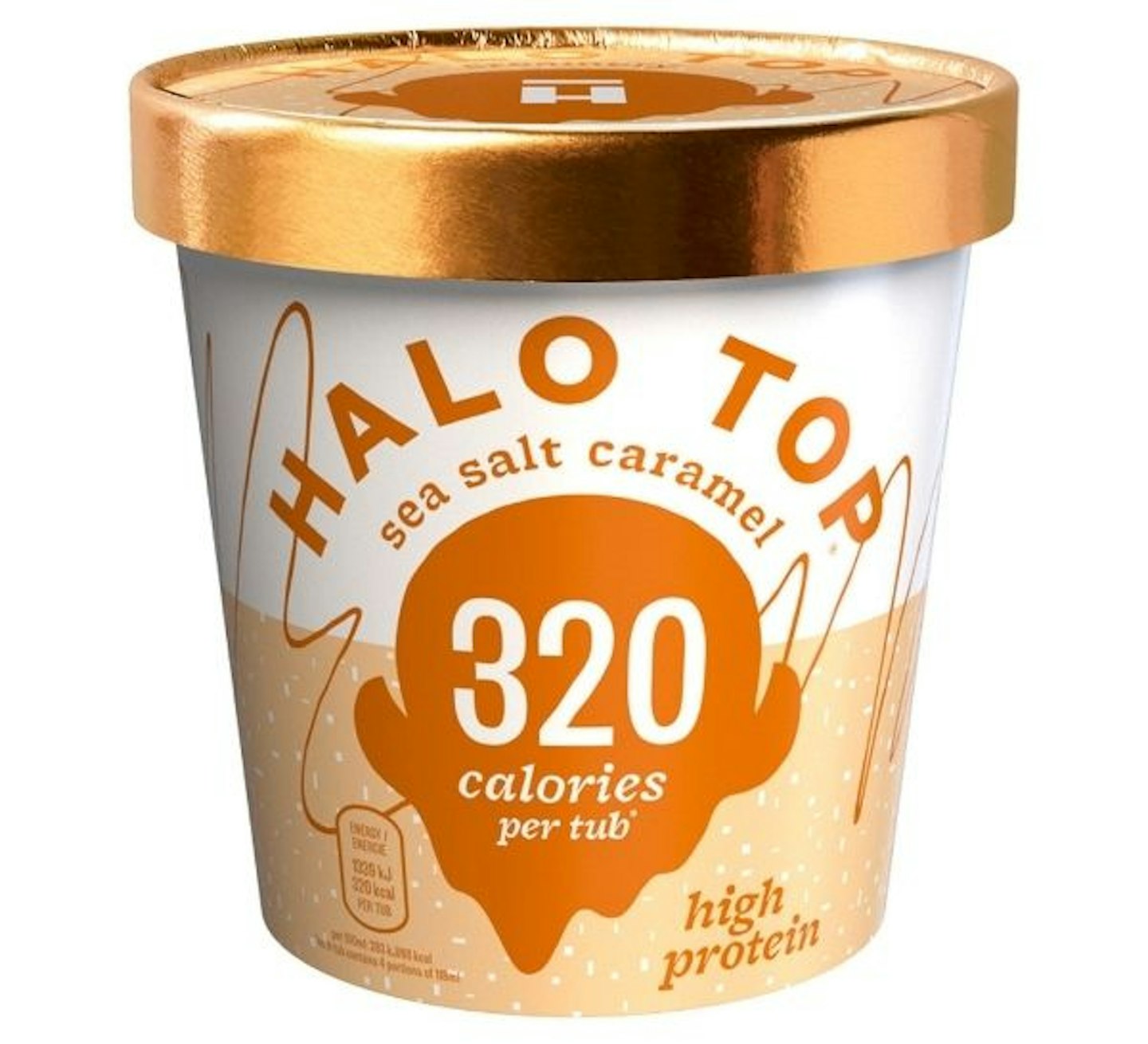 Halo Top low calorie sea salt caramel ice cream