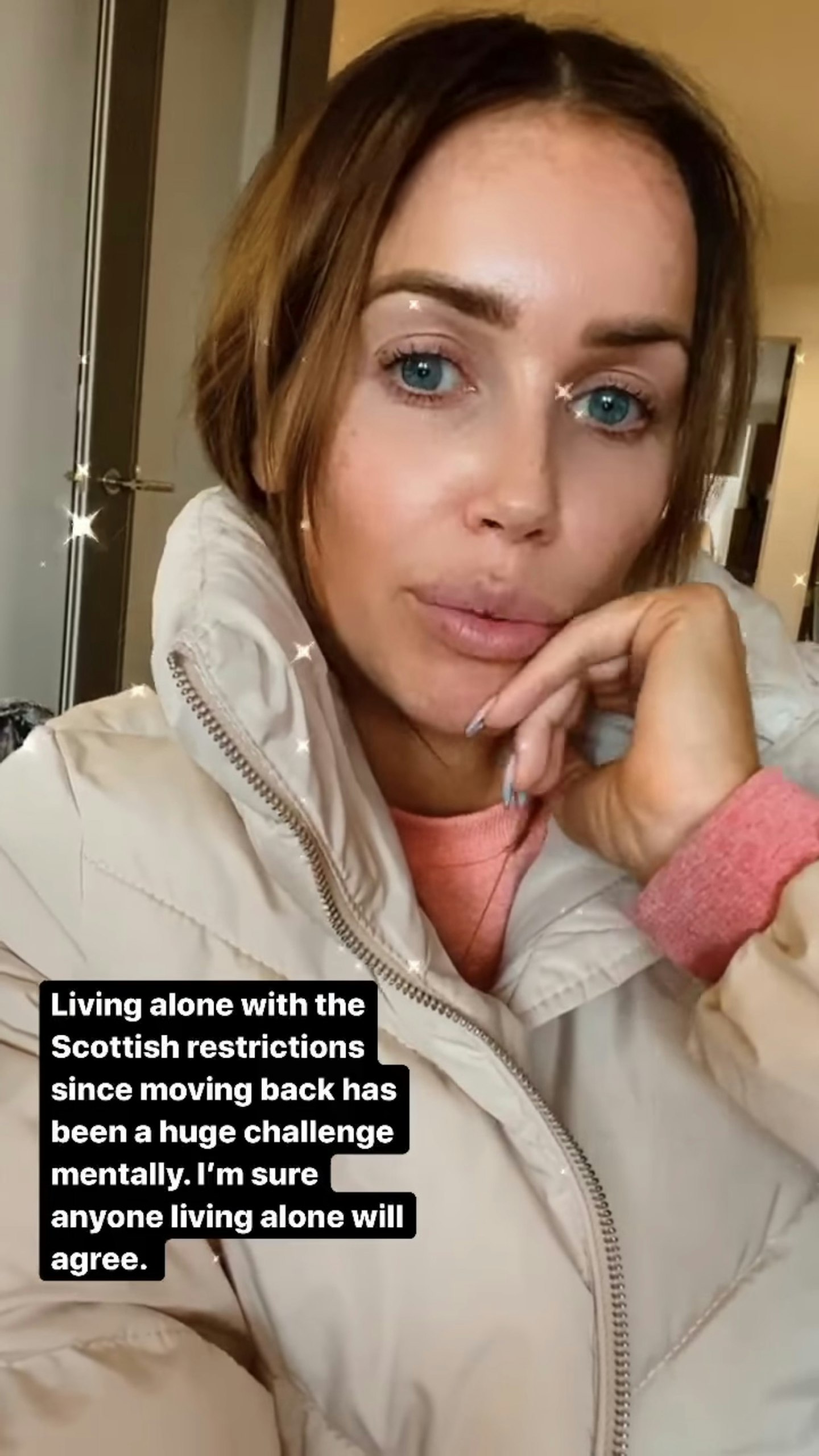 Laura Anderson living alone lockdown