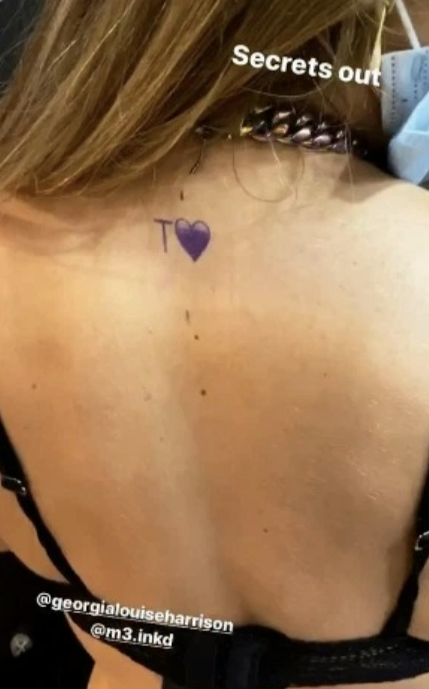 Love Island Theo Campbell shows off Georgia Harrison's tattoo of his initial amid dating rumours