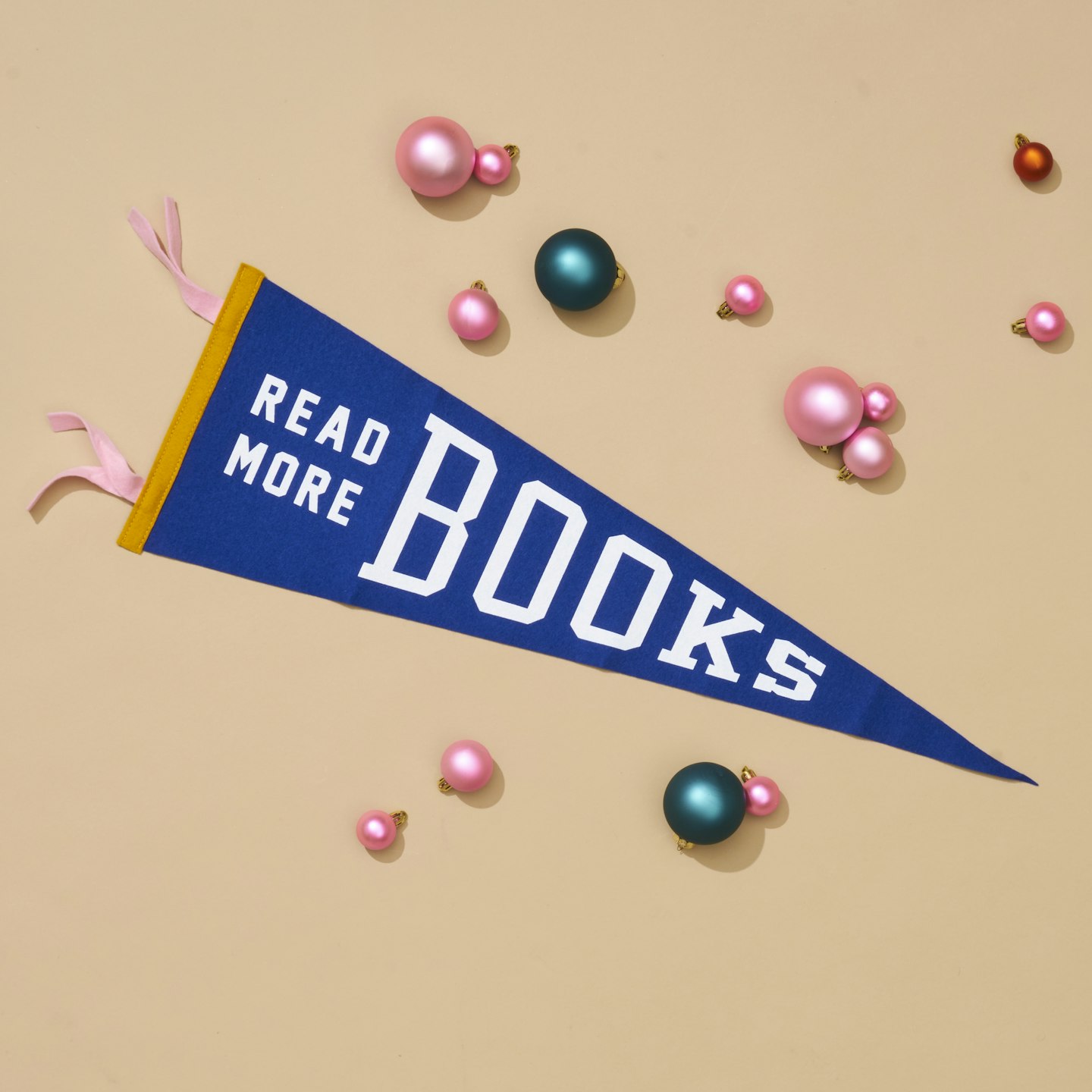 Read More Books Pennant Flag In Dark Blue, Counter Print