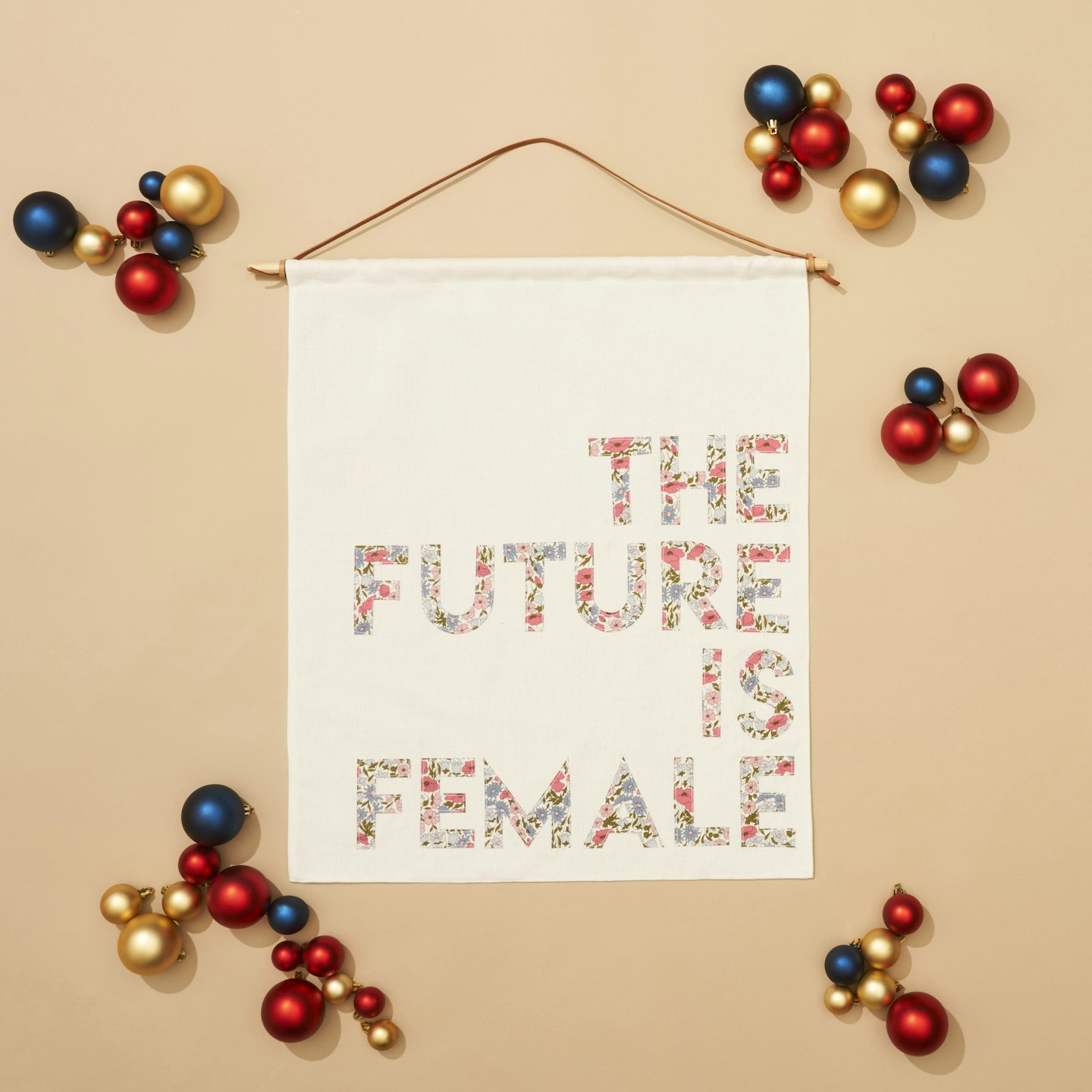 'The Future Is Female' Canvas Wall Hanging
