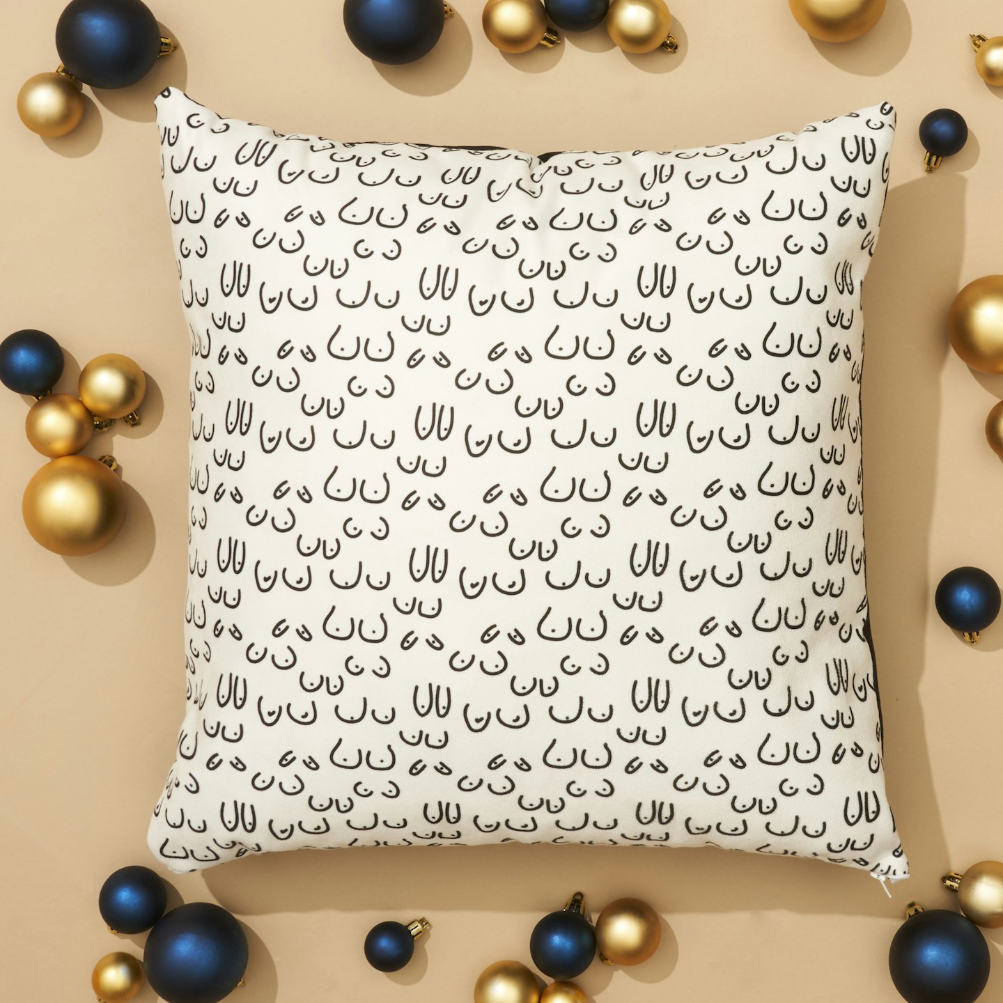 Boobs White Cushion