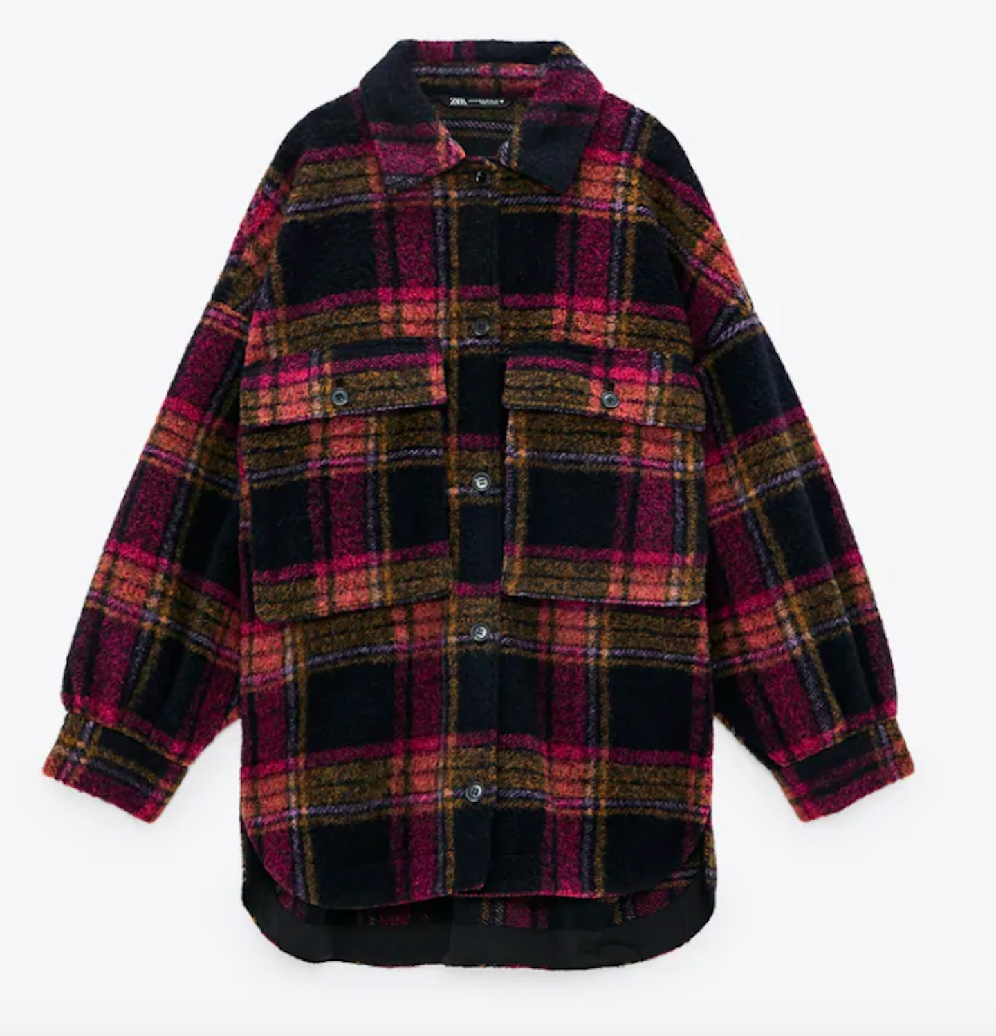 Zara, Wool-Blend Checked Overshirt, £59.99