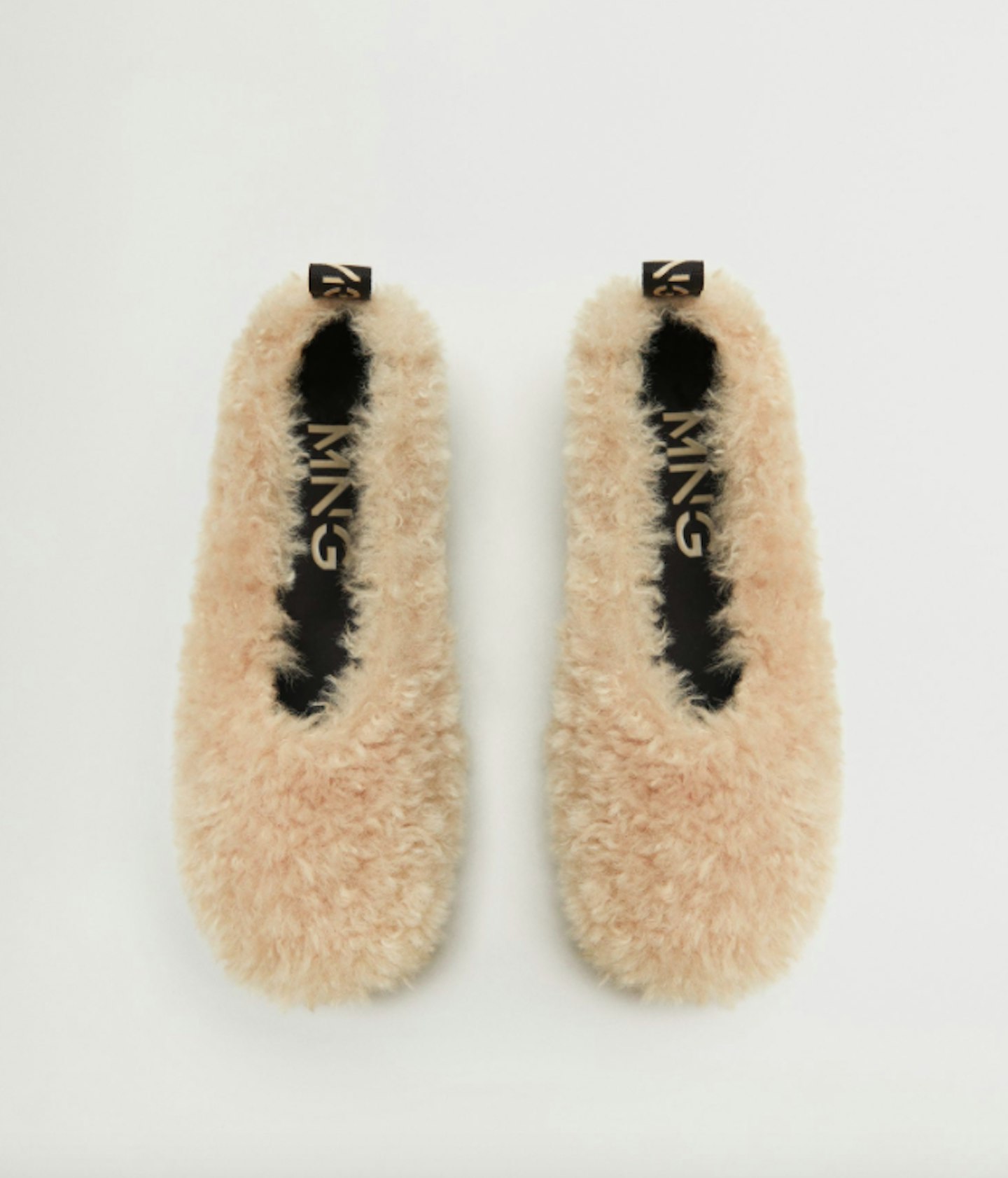 Mango, Fur Ballerinas, £19.99