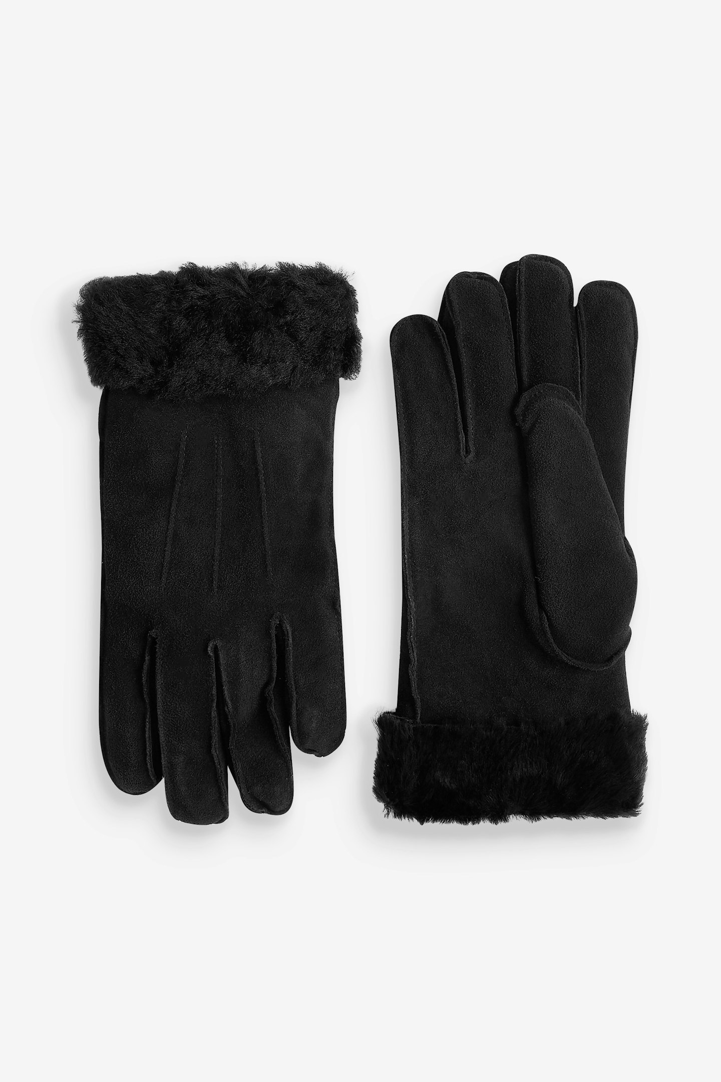 Next, Suede Sheepskin Gloves, £29.99