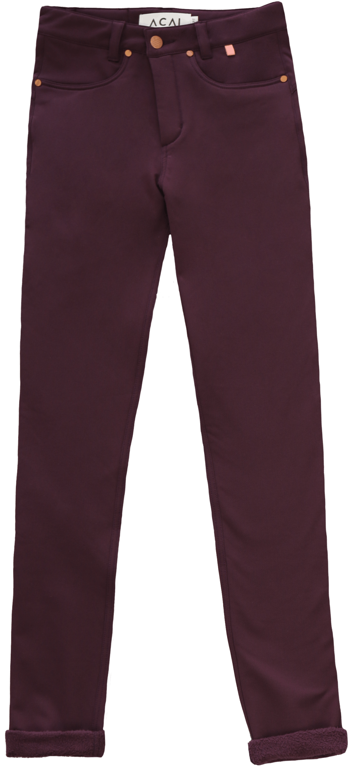 Aubergine Thermal Skinny Outdoor Trousers, £84