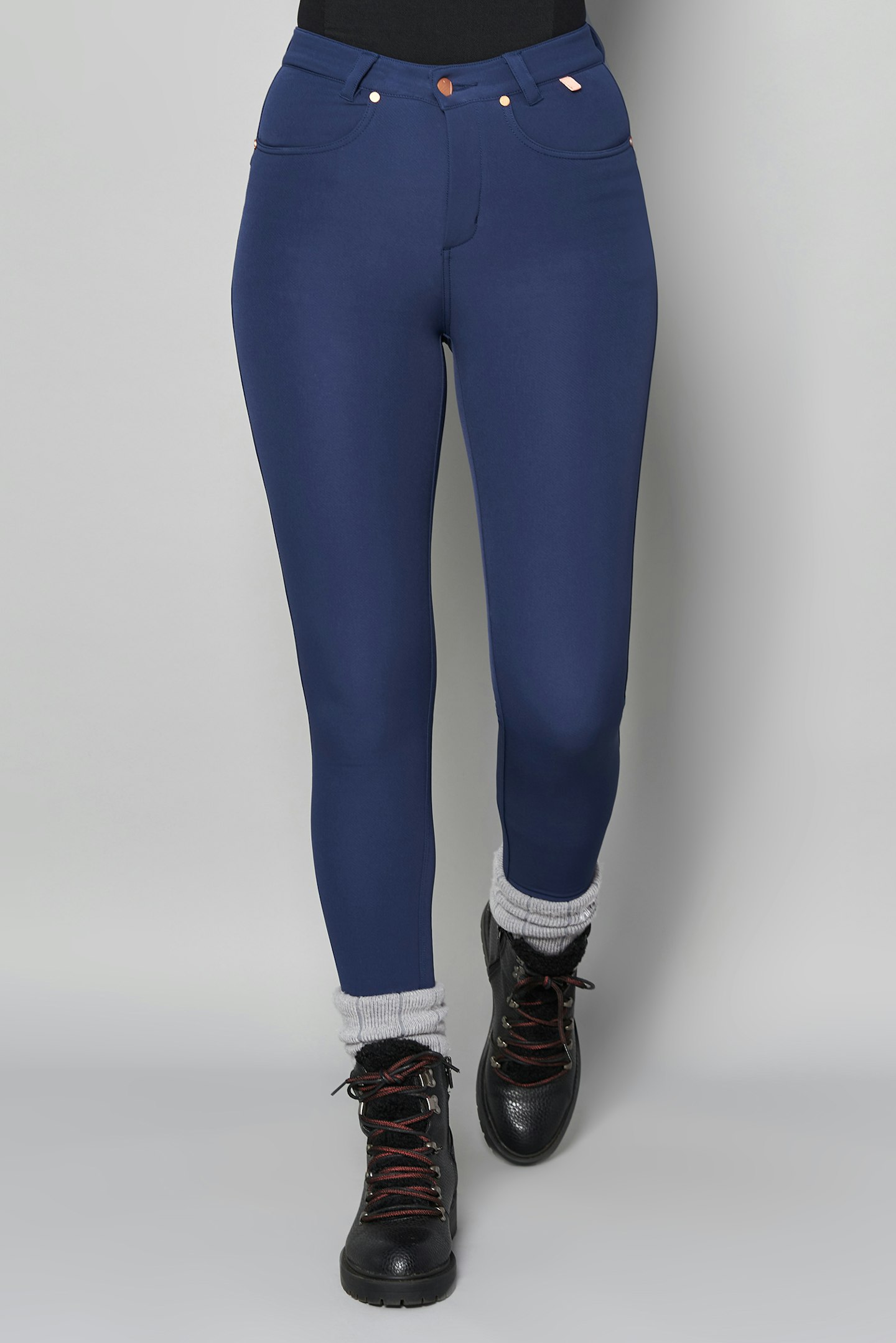 Navy Thermal Skinny Outdoor Trousers, £84