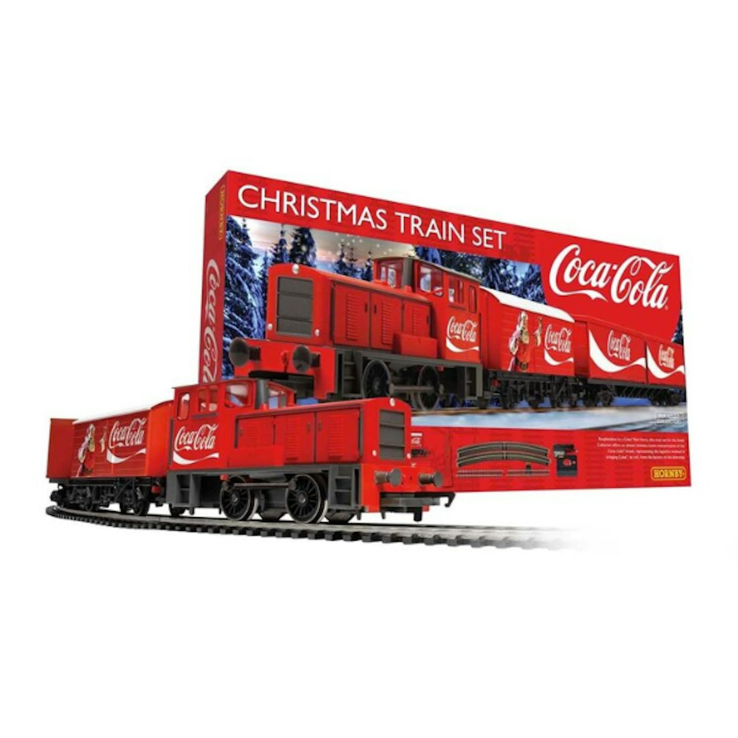 Hornby Coca-Cola Christmas Train Set, u00a379.99, hornby.com