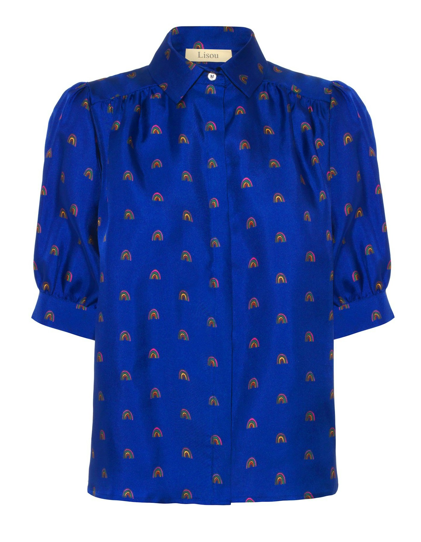 Lisou, Rainbow Print Silk Shirt, £250